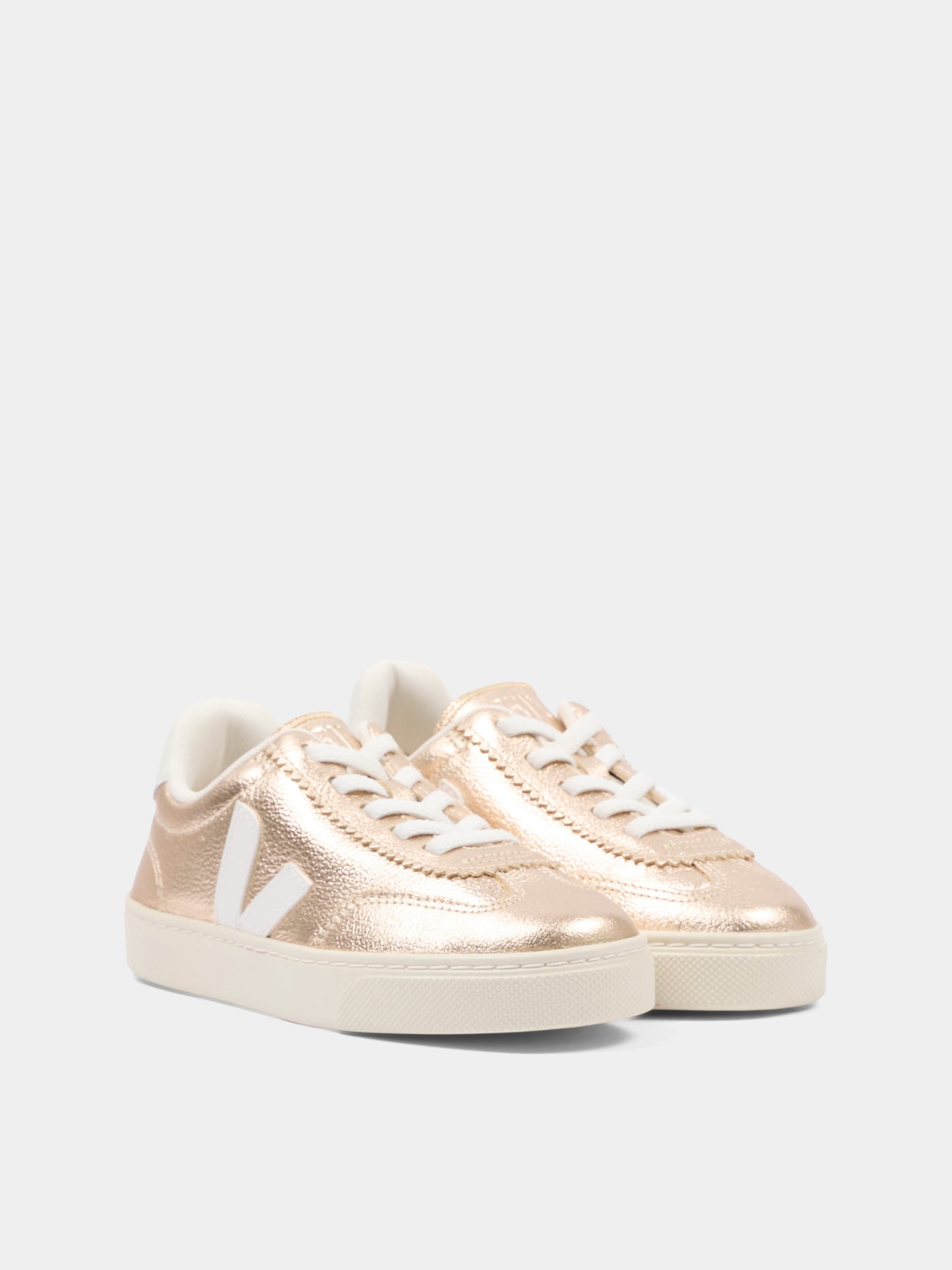 Sneakers basse rosa per bambina con logo,Veja,SY2021516C