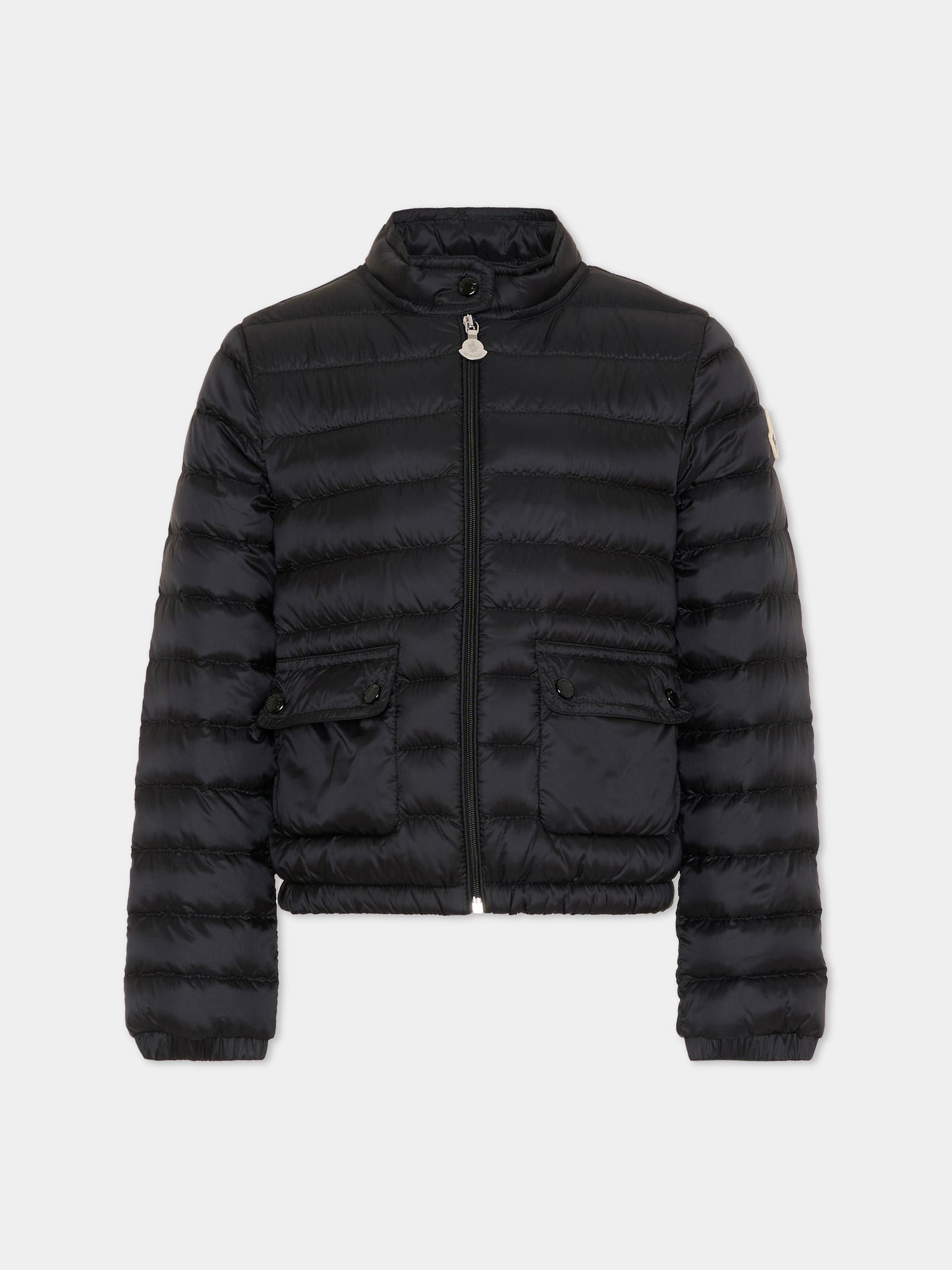 Piumino Lans nero per bambina con logo,Moncler Kids,L1954 1A00032 597YF 999