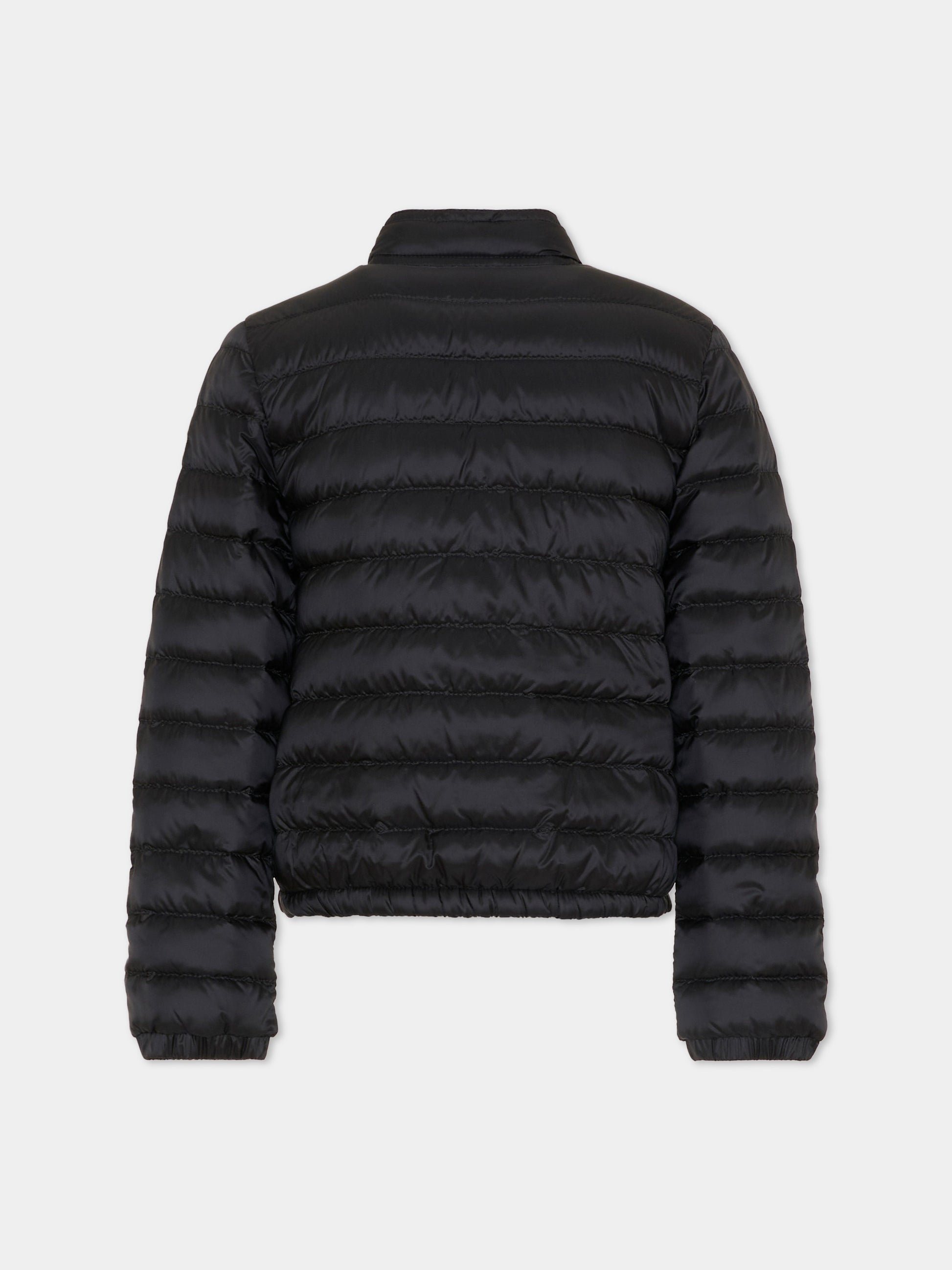 Piumino Lans nero per bambina con logo,Moncler Kids,L1954 1A00032 597YF 999