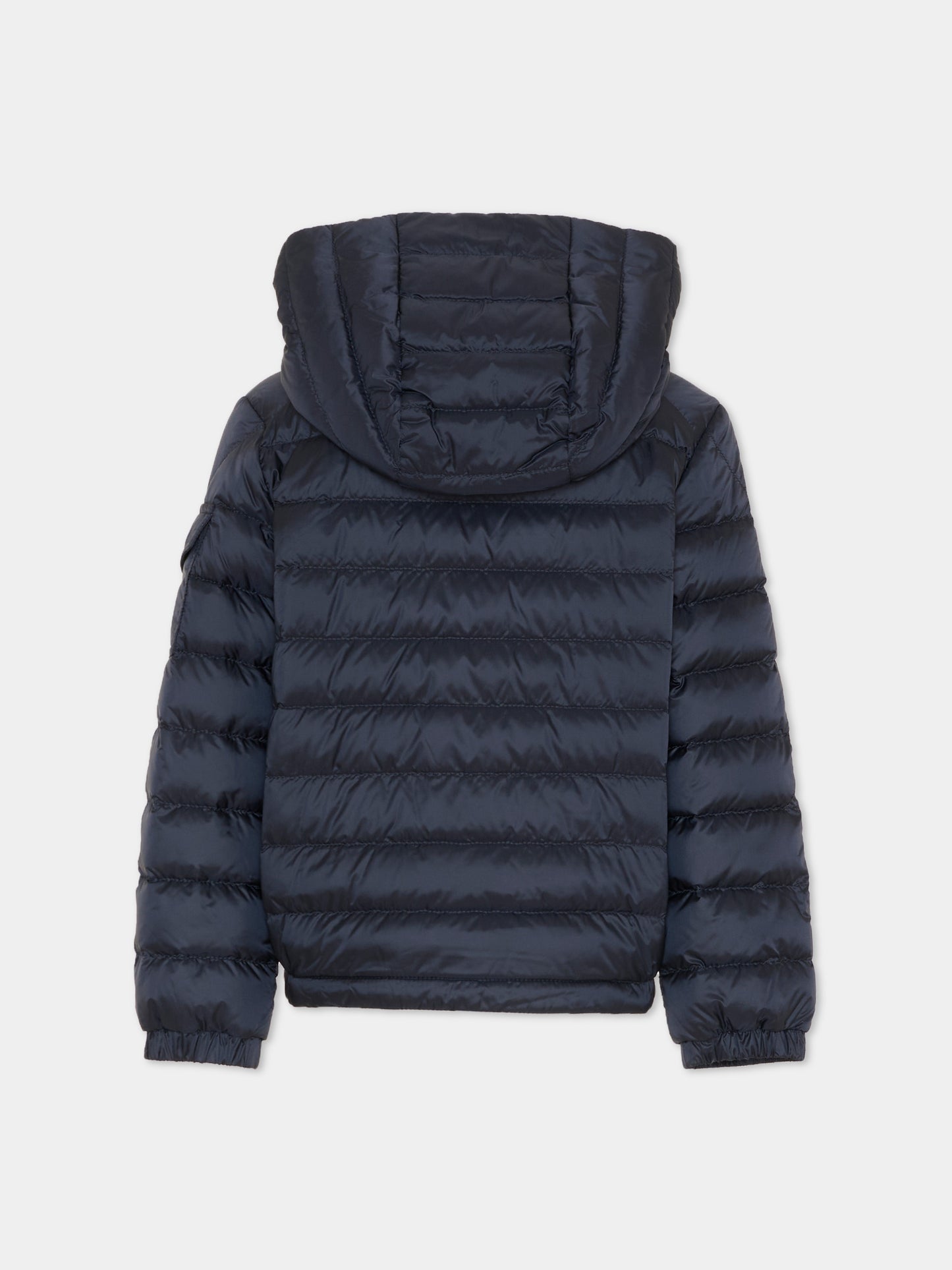 Piumino Lauros blu per bambino con logo,Moncler Kids,L1954 1A00036 597YF 778