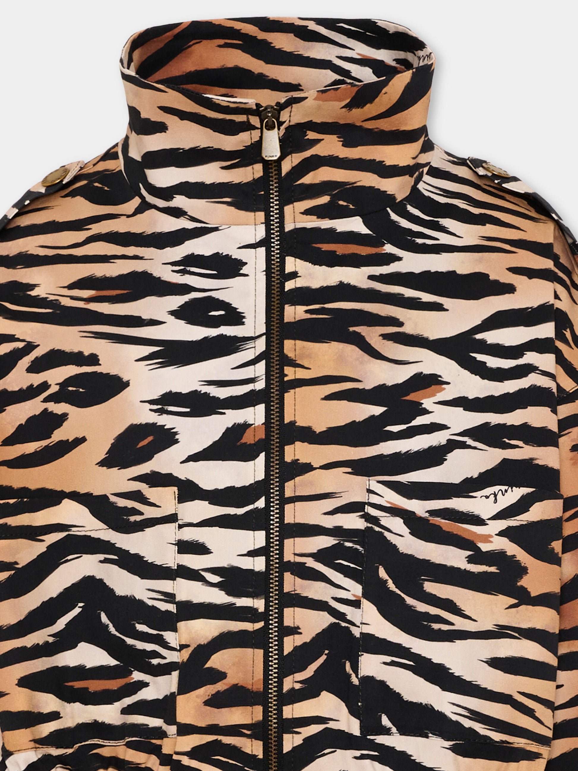 Bomber multicolor per bambina animalier,Pinko,KFGB019.0.CEK01.D463