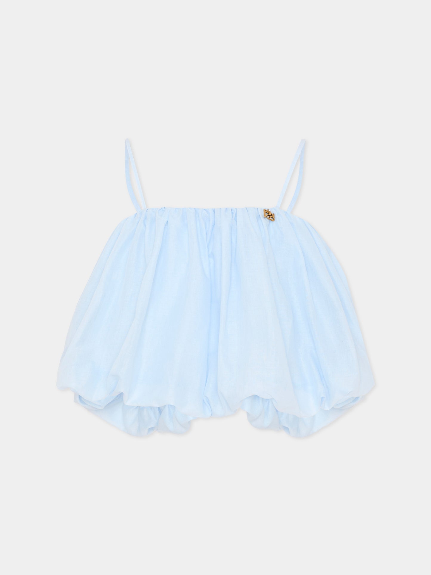 Top celeste per bambina,Pinko,KFTO007.0.CA005.9028