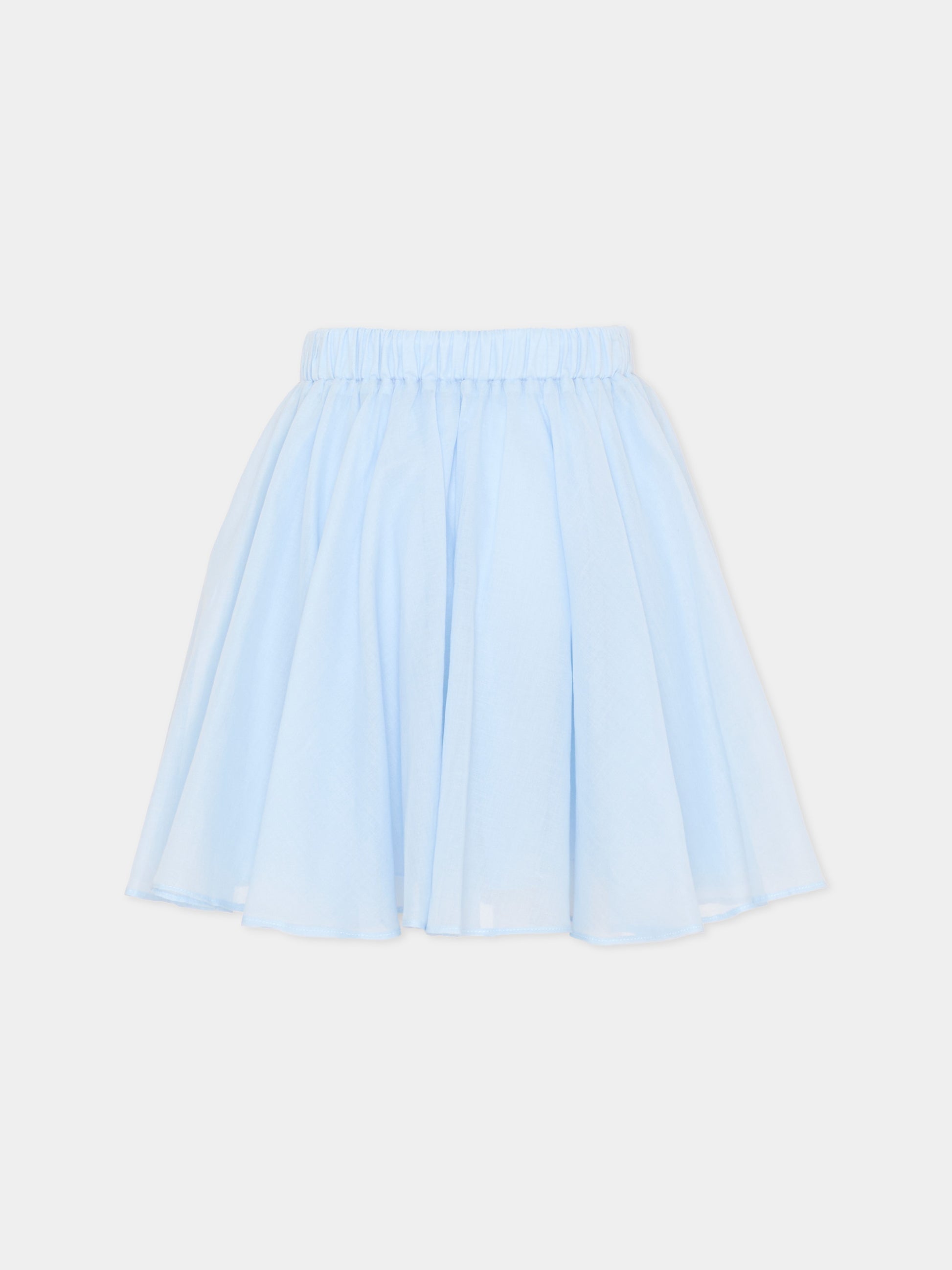 Gonna elegante celeste per bambina,Pinko,KFGO021.0.CA005.9028