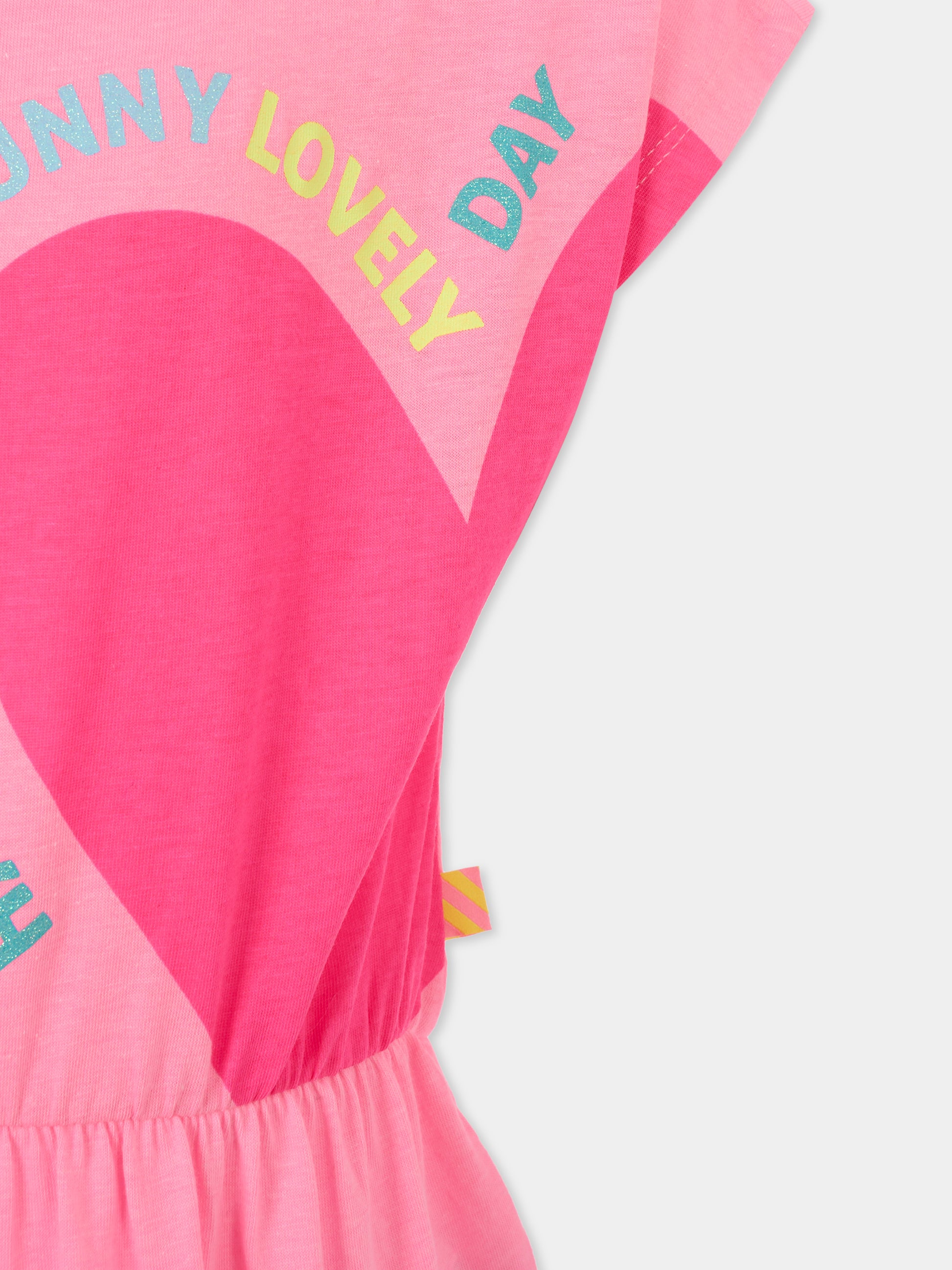 Vestito rosa per bambina con cuore,Billieblush,U21033 462