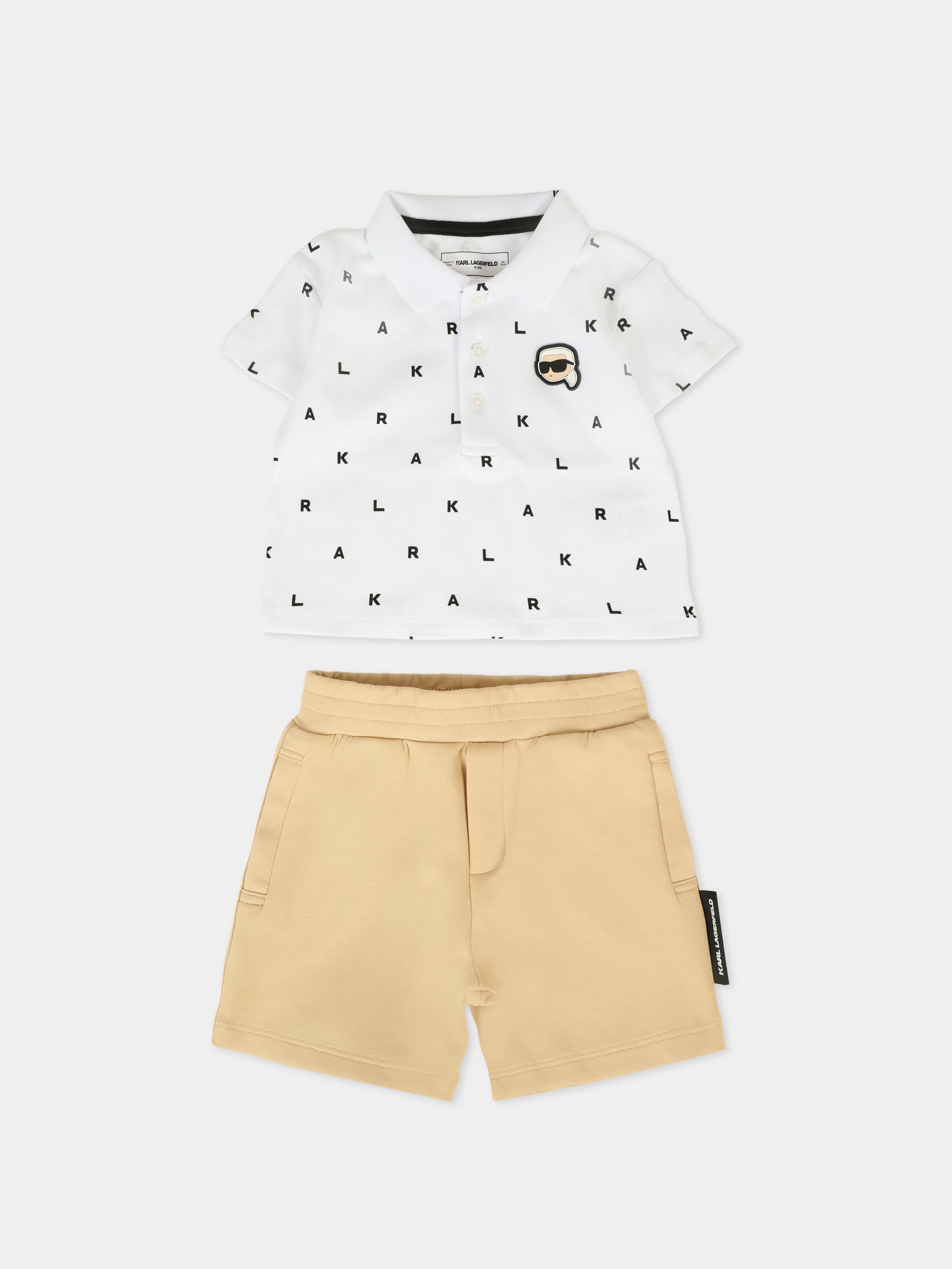 Completo multicolor per neonato con logo,Karl Lagerfeld Kids,Z30501 296