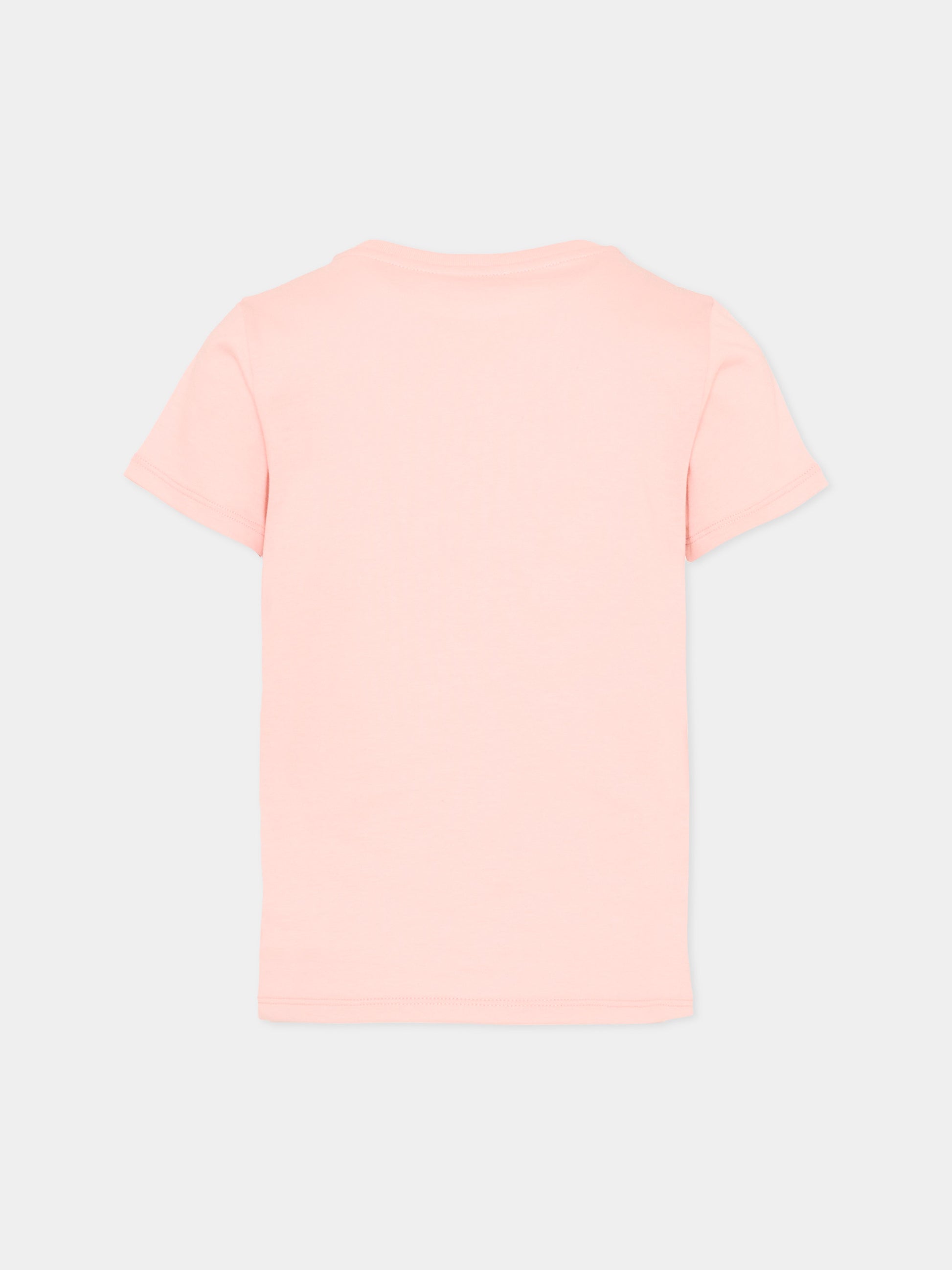 T-shirt rosa per bambina con logo,Gucci Kids,547559 XJHO5 5967