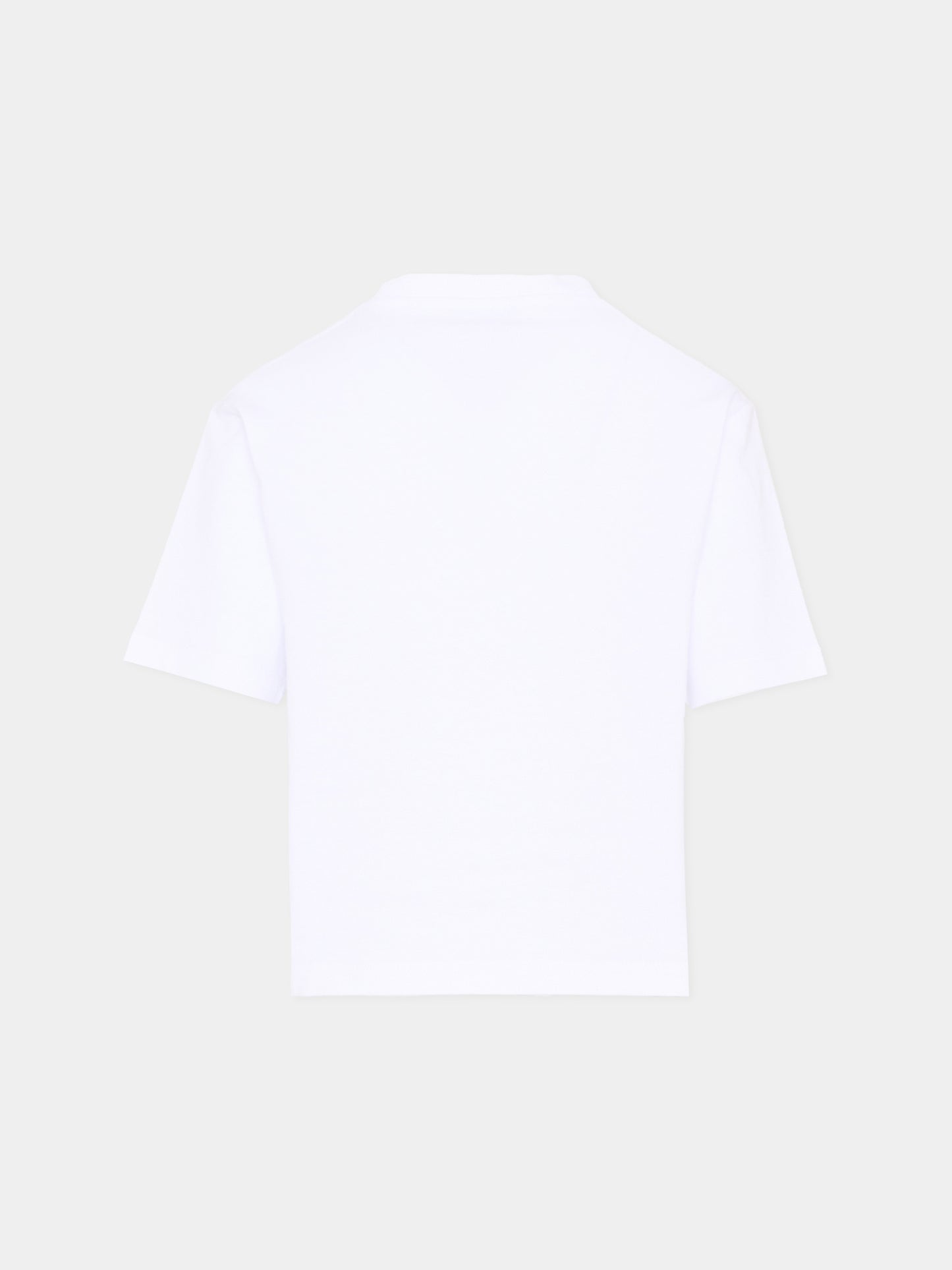 T-shirt bianca per bambini con logo,Gucci Kids,855551 XJHO7 9056