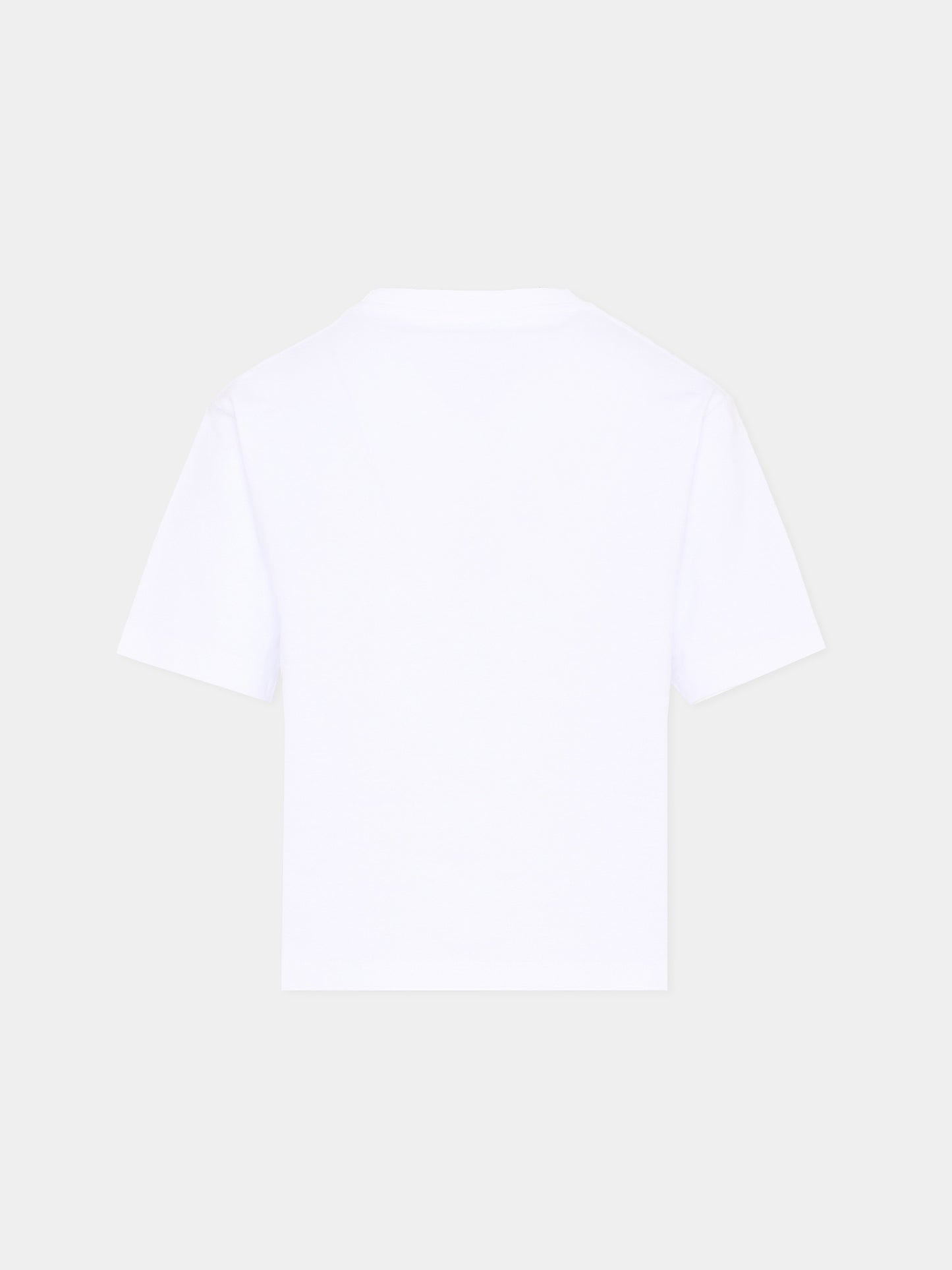 T Shirt bianca per bambini con logo,Gucci Kids,855551 XJHO7 9060