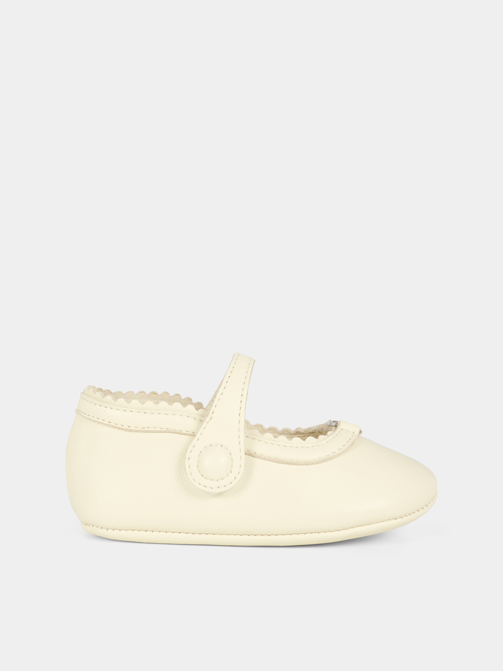 Ballerine avorio per neonata con GG,Gucci Kids,834357 1D700 9110