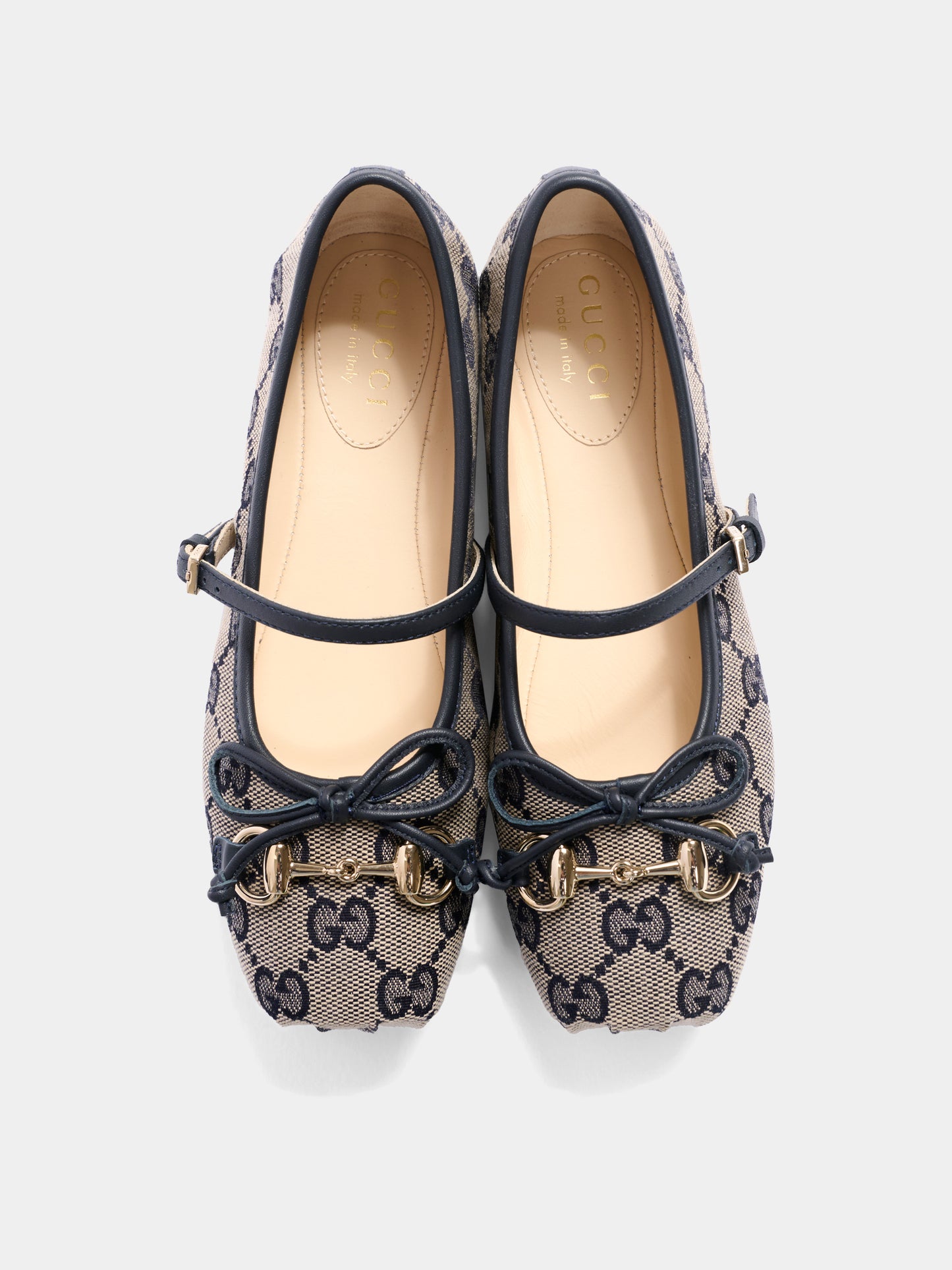 Ballerine beige per bambina con monogram,Gucci Kids,856590 HWK20 4041