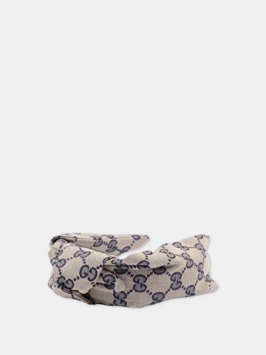 Cerchietto beige per bambina con GG,Gucci Kids,794600 KQW00 4000