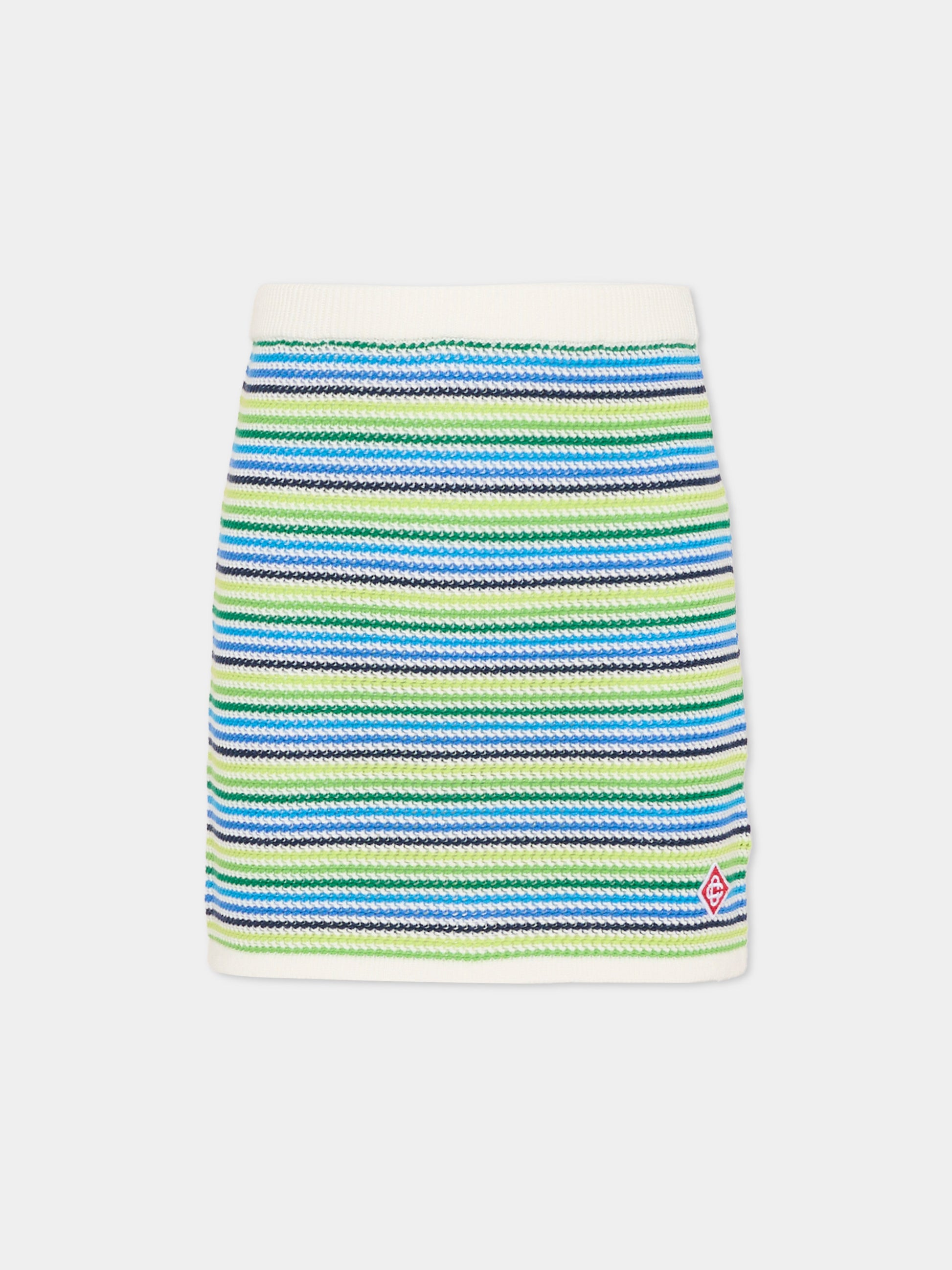 Gonna multicolor per bambina con logo,Casablanca,KSP26 KW 1365 01 EX BC