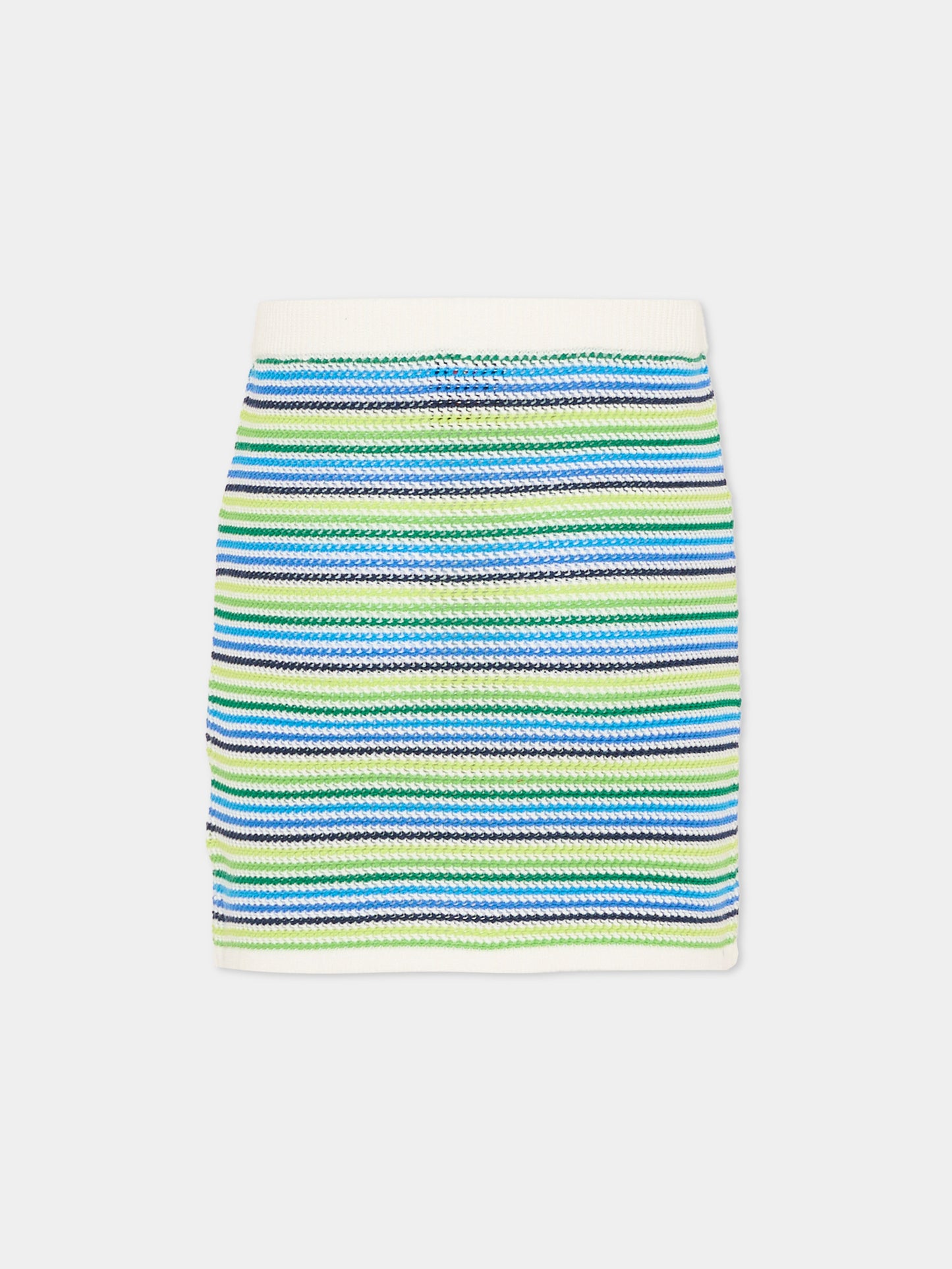 Gonna multicolor per bambina con logo,Casablanca,KSP26 KW 1365 01 EX BC