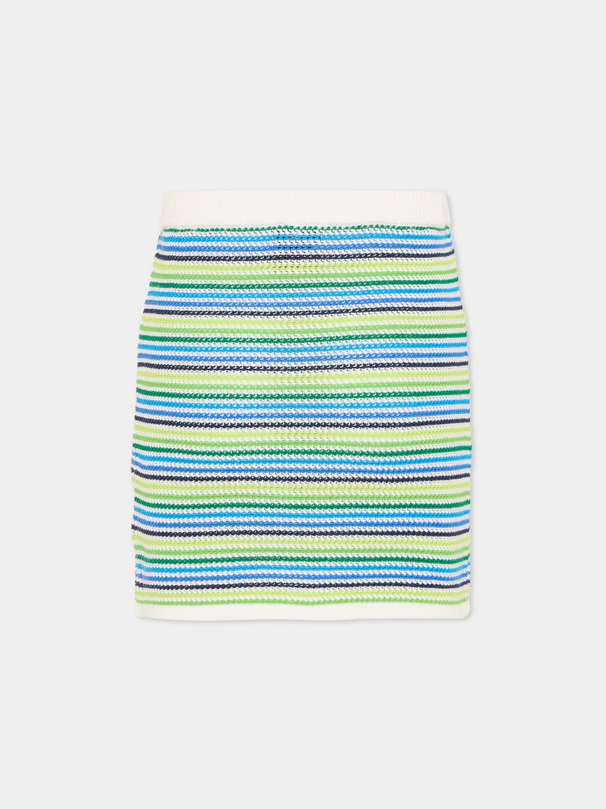 Gonna multicolor per bambina con logo,Casablanca,KSP26 KW 1365 01 EX BC