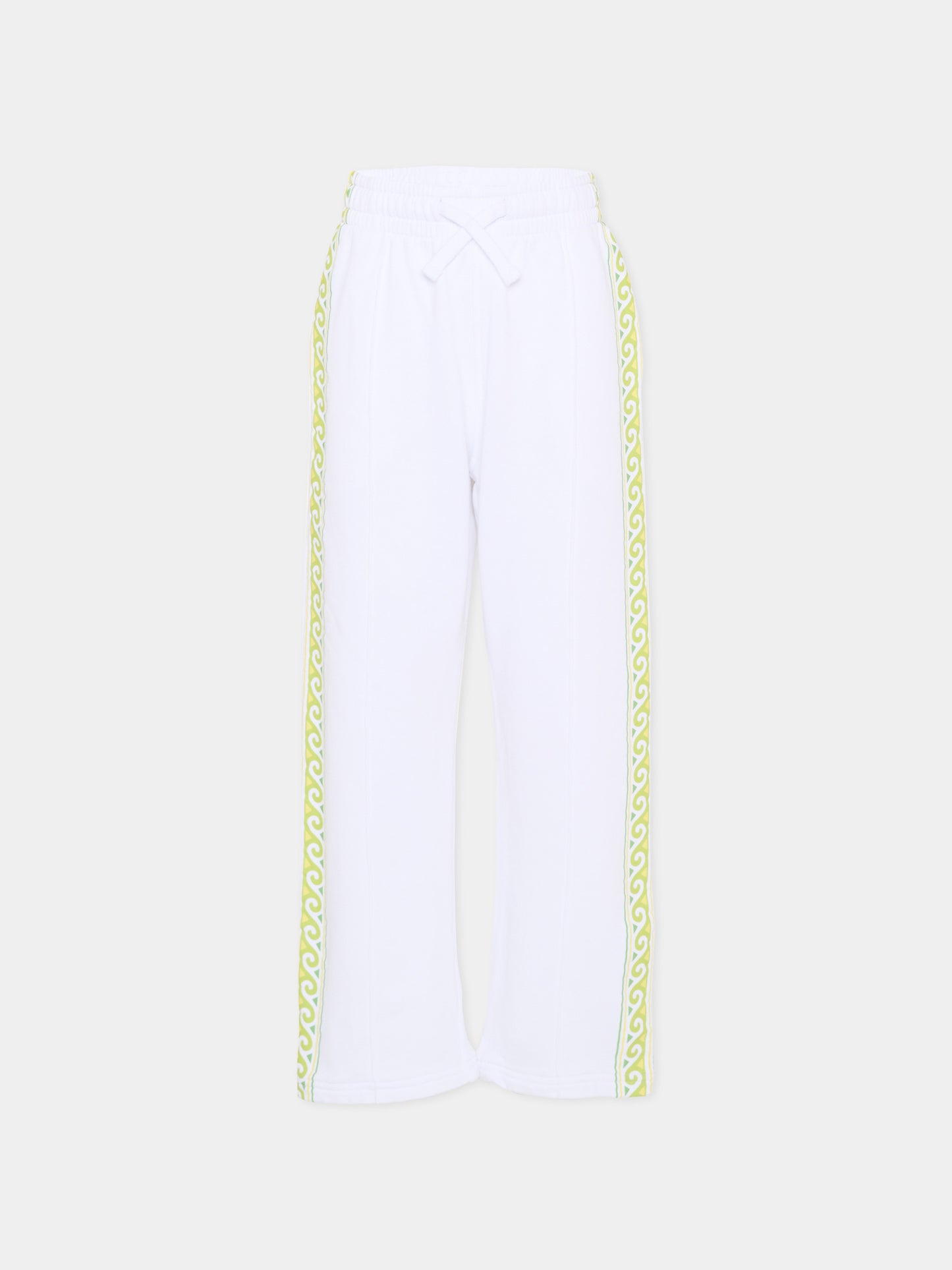 Pantaloni bianchi per bambini con onde,Casablanca,KSP26 JTR 265 01 EX BC