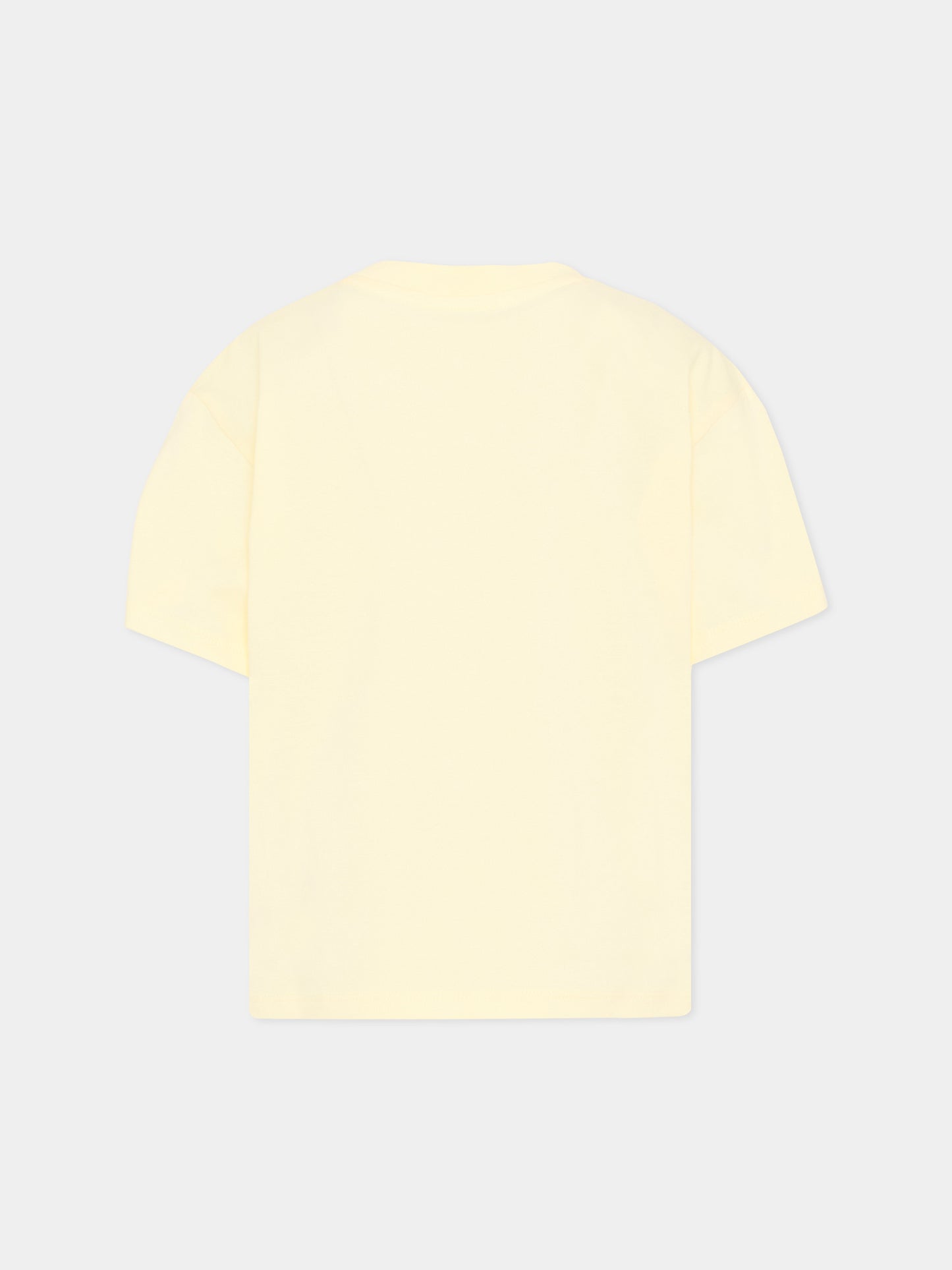 T-Shirt gialla per bambini con panda,Kenzo Kids,K61677 504
