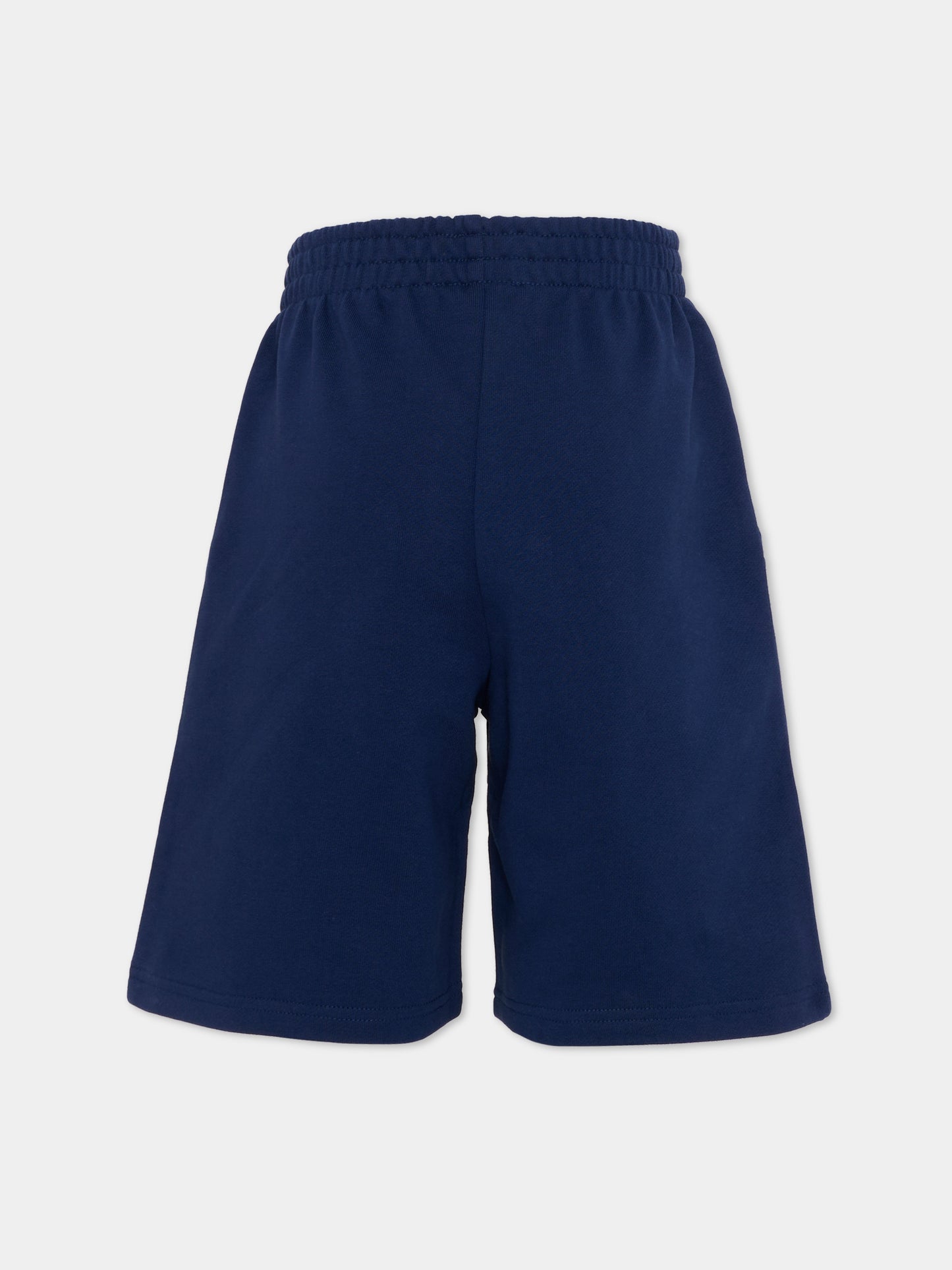 Shorts sportivi blu per bambini con logo,Kenzo Kids,K61696 84N