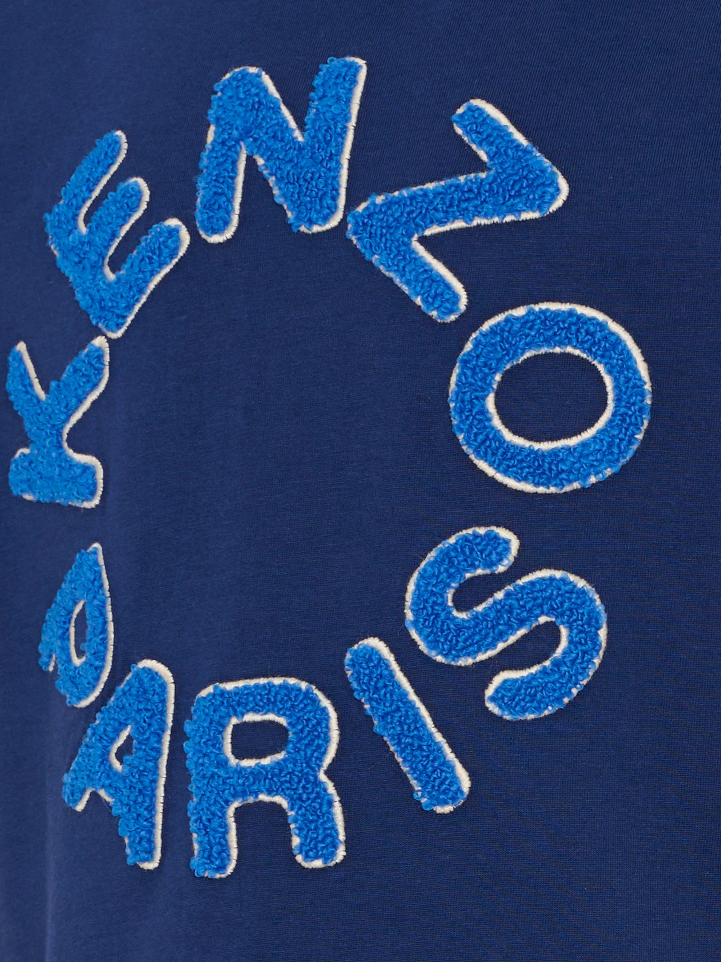 T-shirt blu per bambini con logo,Kenzo Kids,K61699 84N