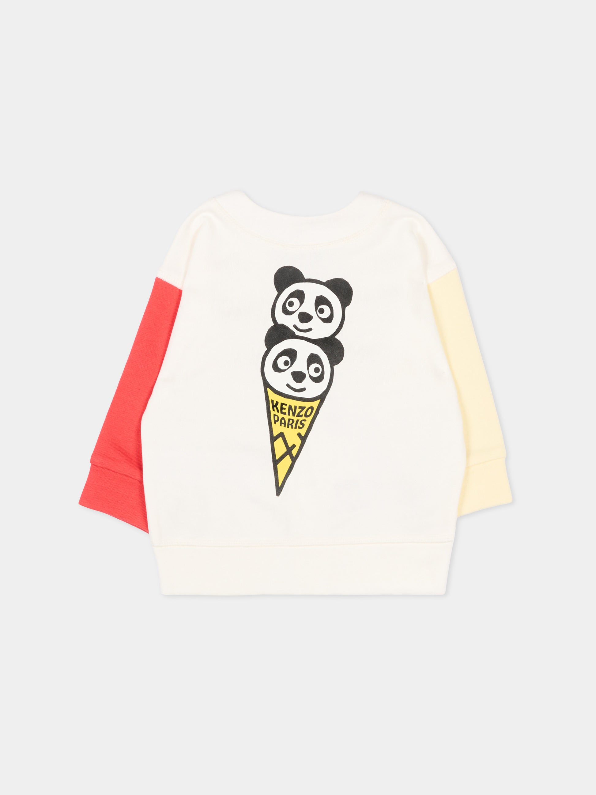 Cardigan multicolor per neonato con panda,Kenzo Kids,K61703 117