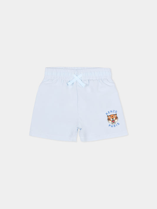 Boxer mare celeste per neonato con Lucky Tiger,Kenzo Kids,K61704 77M