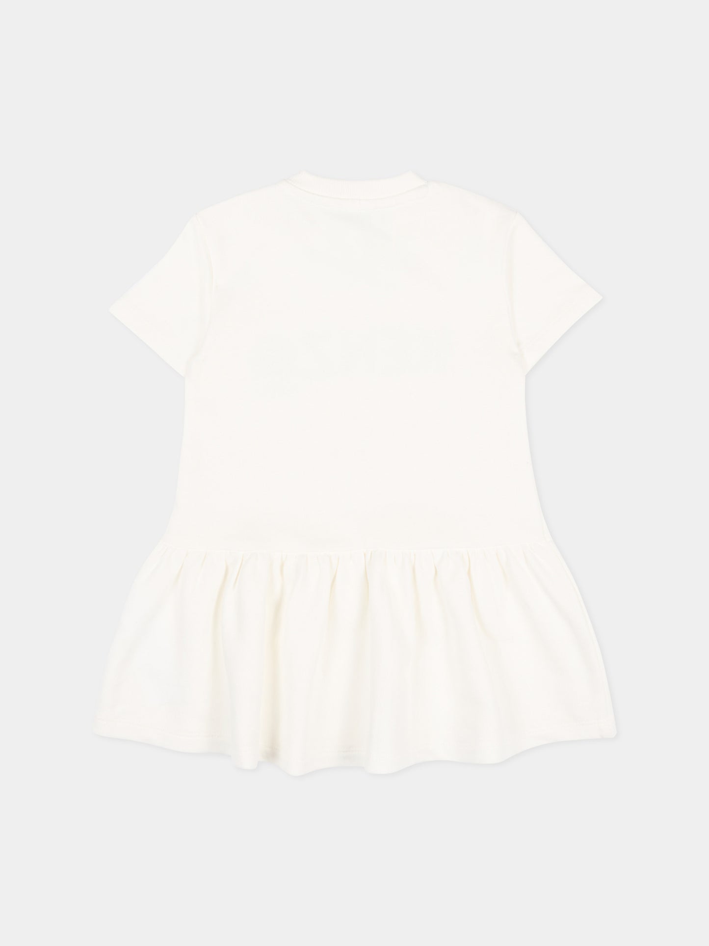 Vestito avorio per neonata con logo,Kenzo Kids,K61812 117