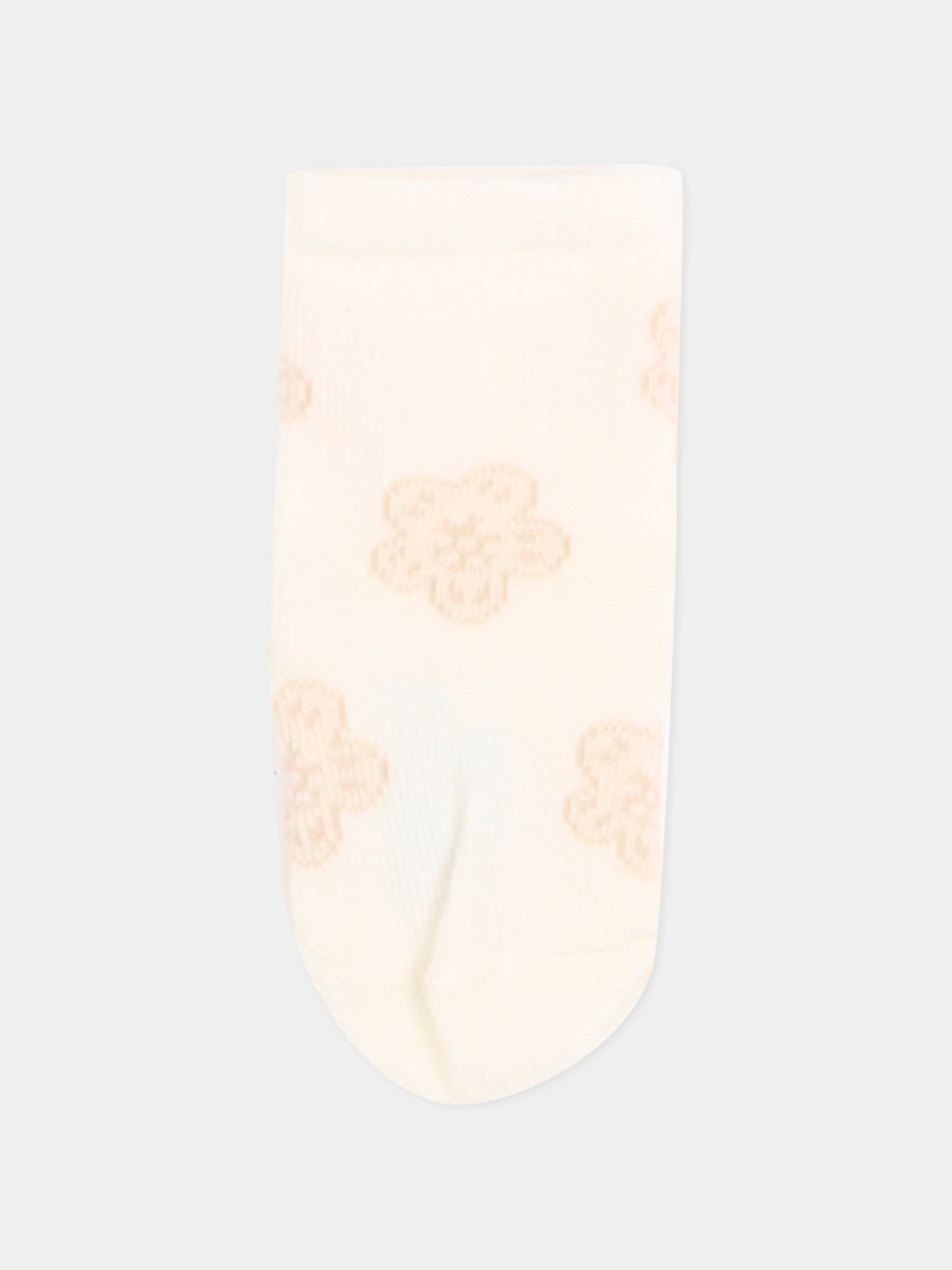 Set calzini rosa per neonata con fiori,Kenzo Kids,K61824 43B