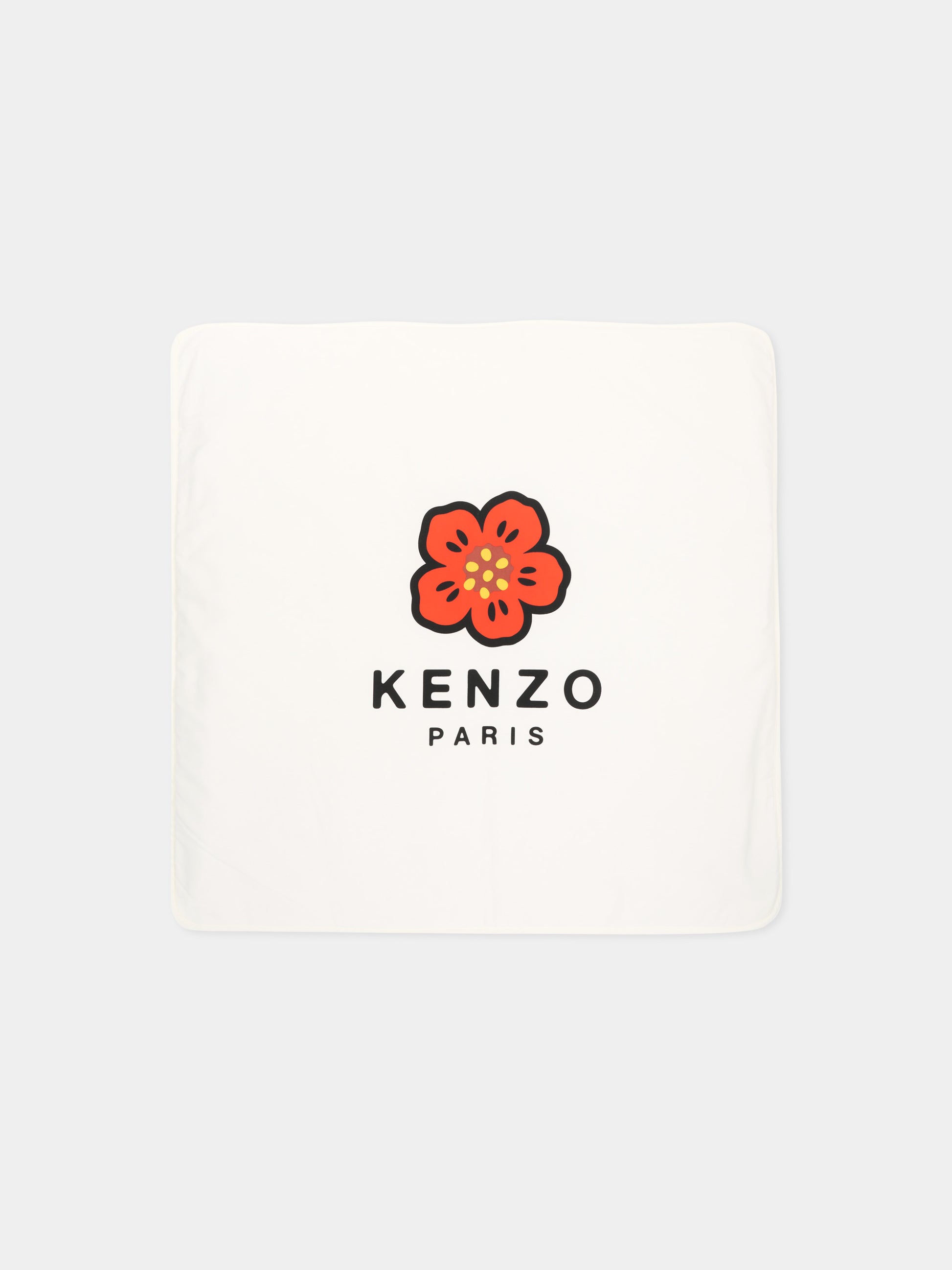 Coperta avorio per neonati con fiore Boke,Kenzo Kids,K61826 117