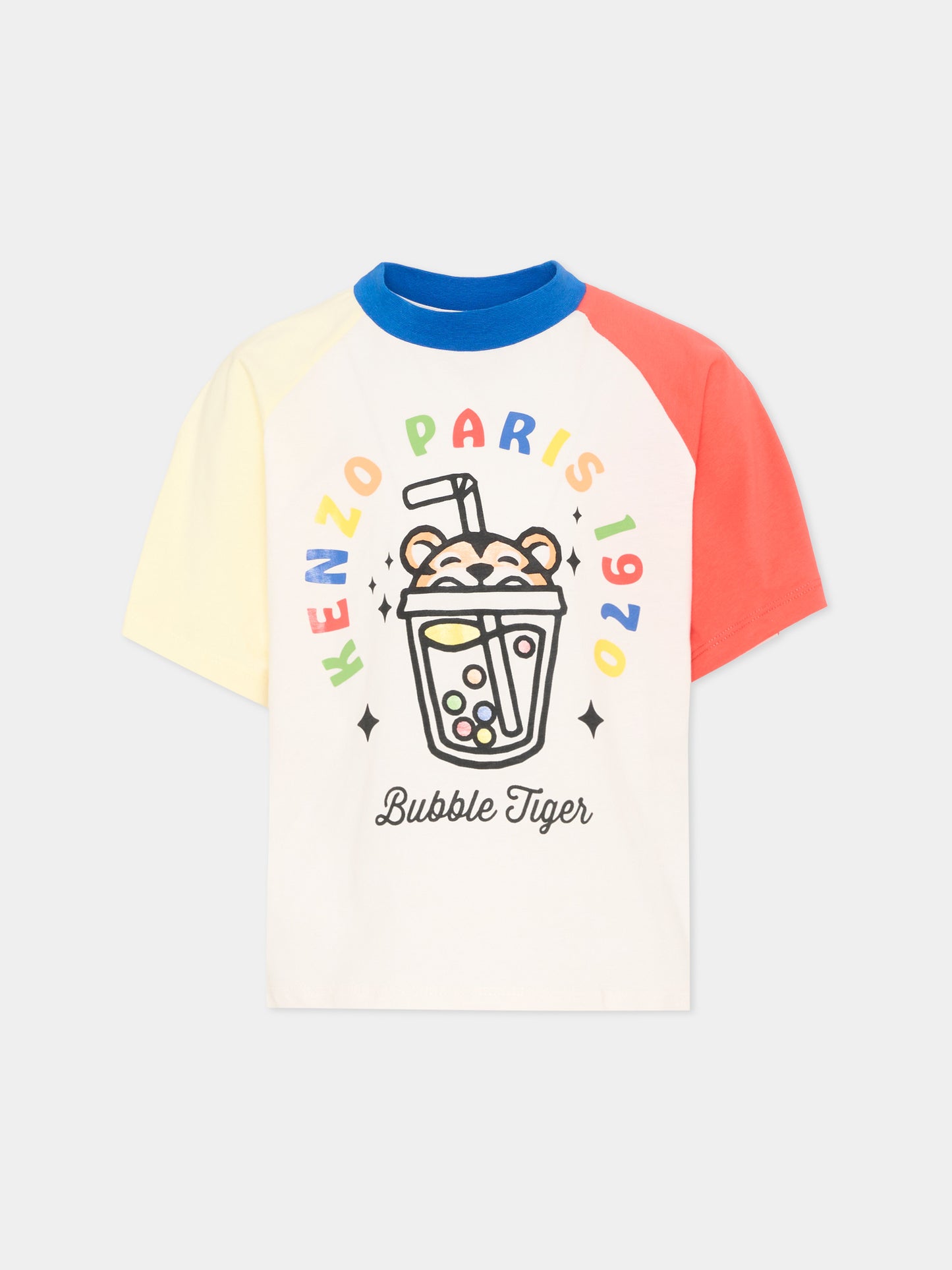 T-shirt multicolor Bubble Tiger per bambini,Kenzo Kids,K61852 117