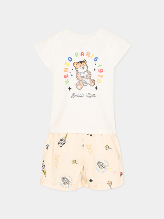 Completo sportivo multicolor per bambini con Bubble Tiger,Kenzo Kids,K61856 208