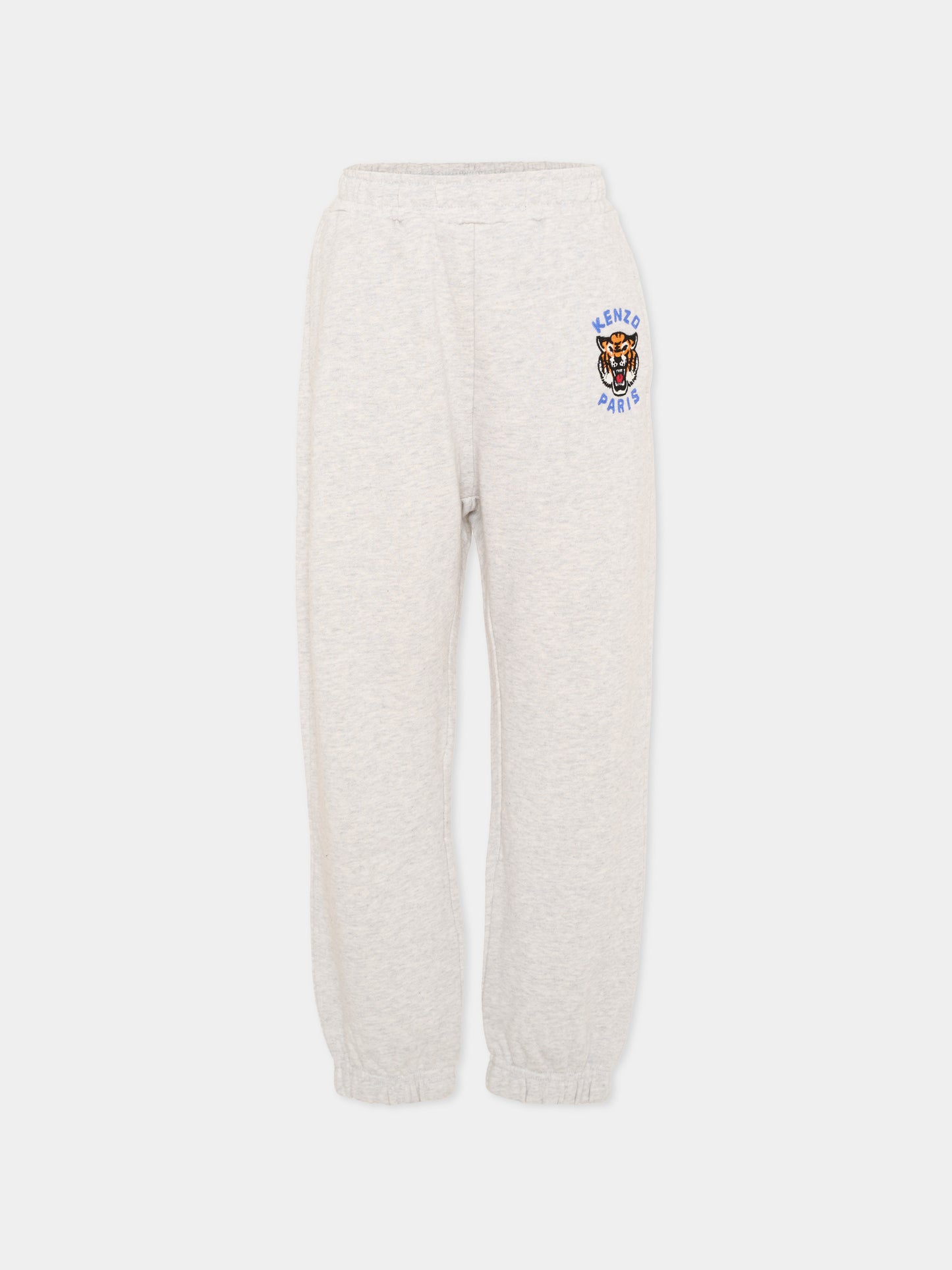 Pantaloni sportivi grigi per bambini logo Tiger,Kenzo Kids,K61863 A16