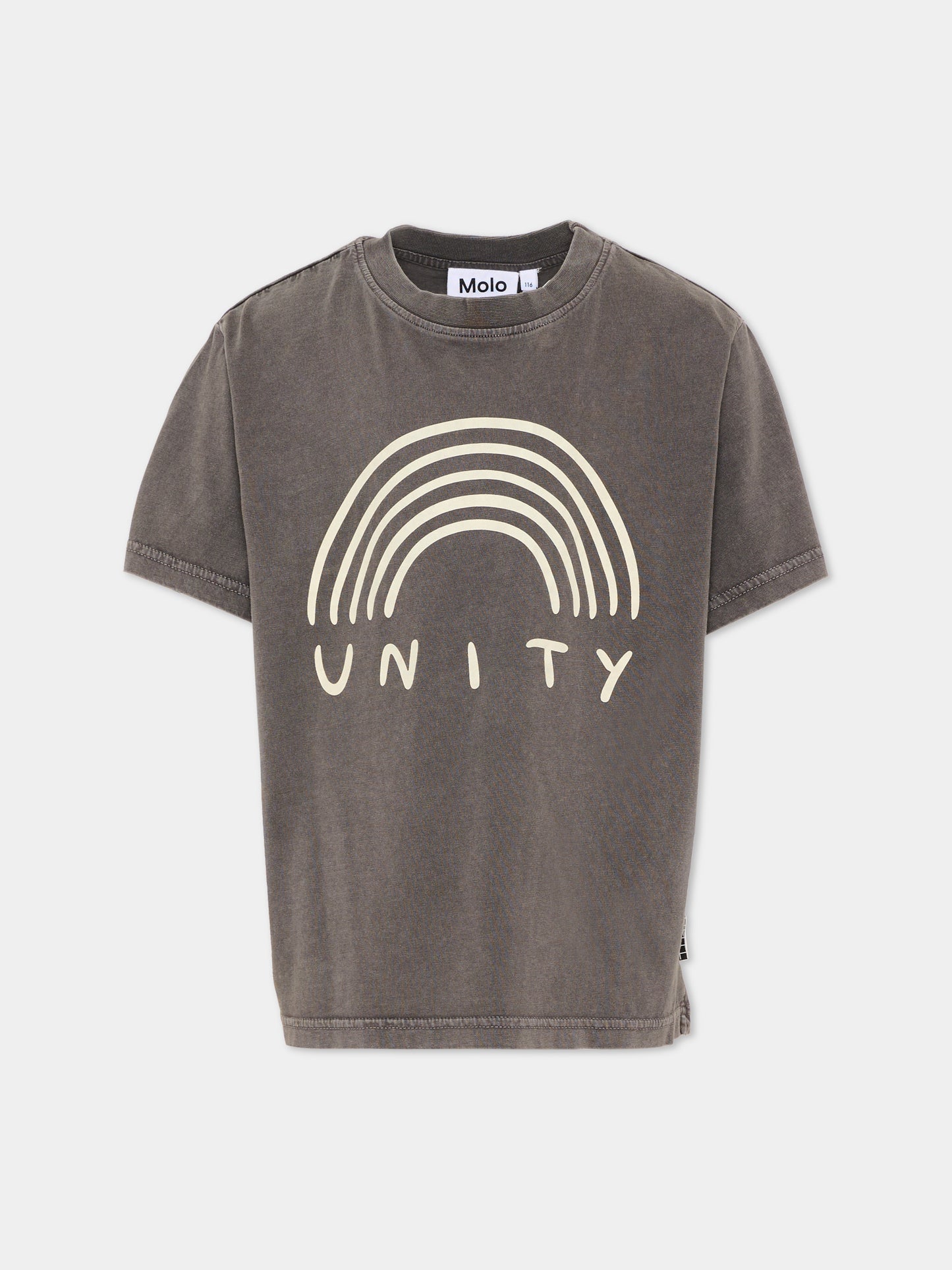 T-shirt grigia Rodney per bambini,Molo,1S26A216 9889