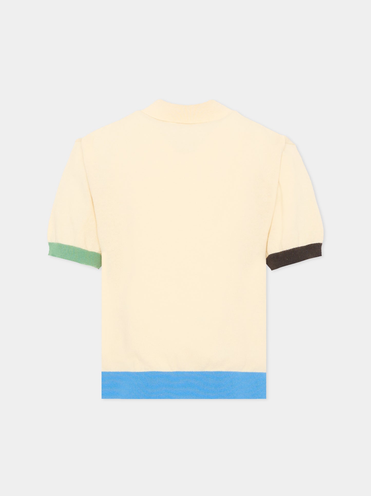 Polo beige Brooks per bambino,Molo,1S26A301 8894