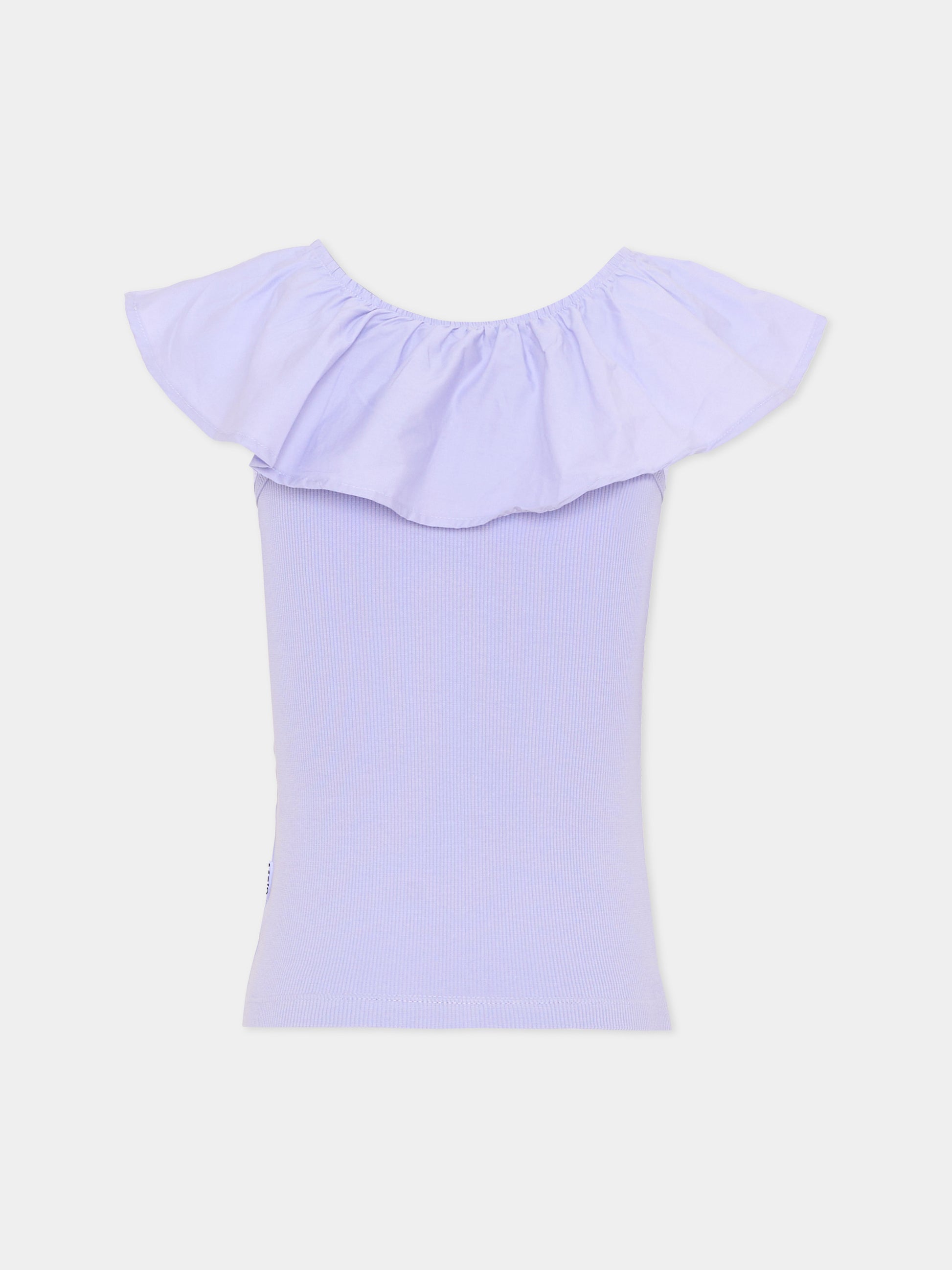 Top lilla Reca per bambina con volant,Molo,2S26A204 5622