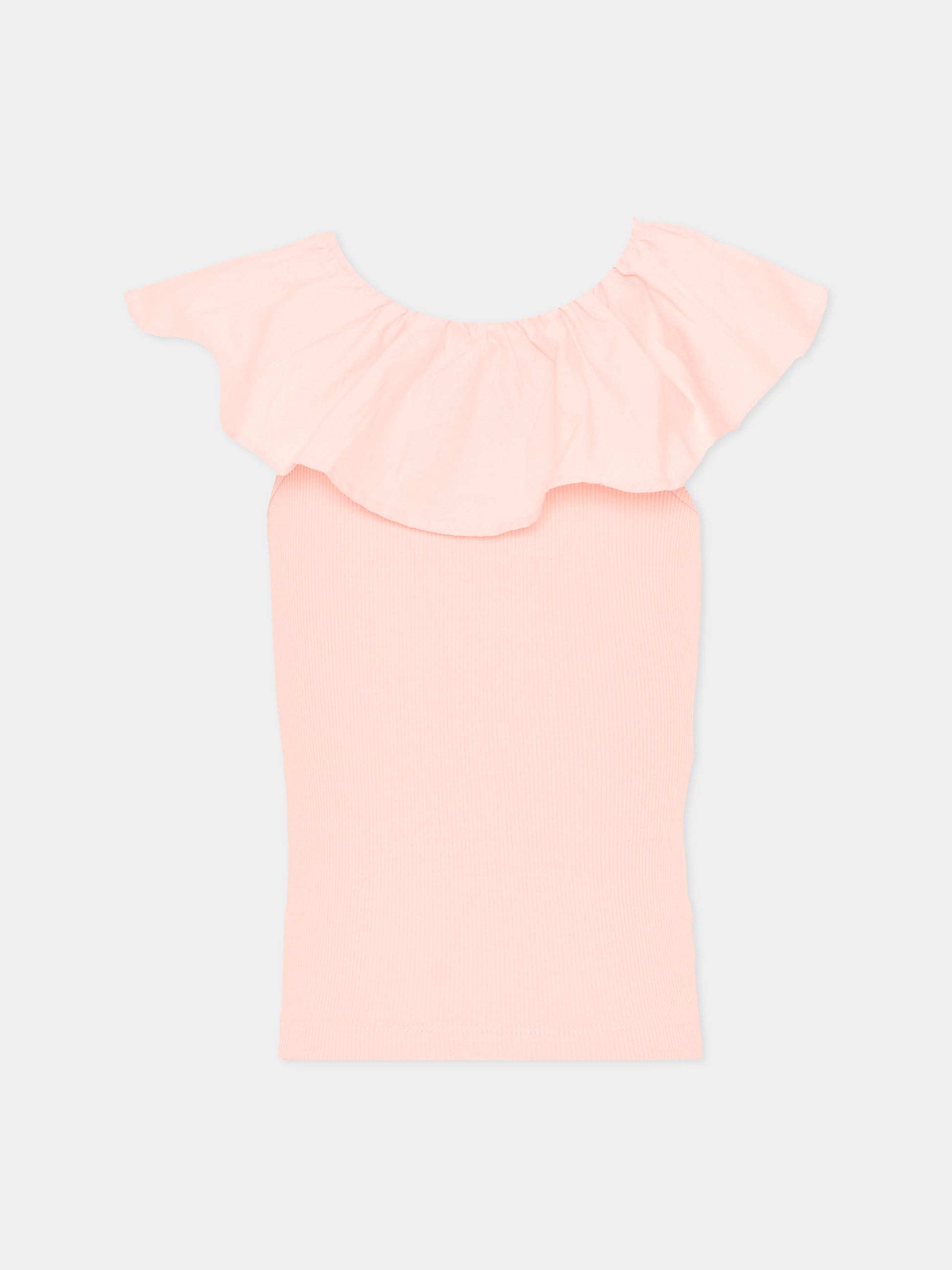 Top rosa Reca per bambina con volant,Molo,2S26A204 5650