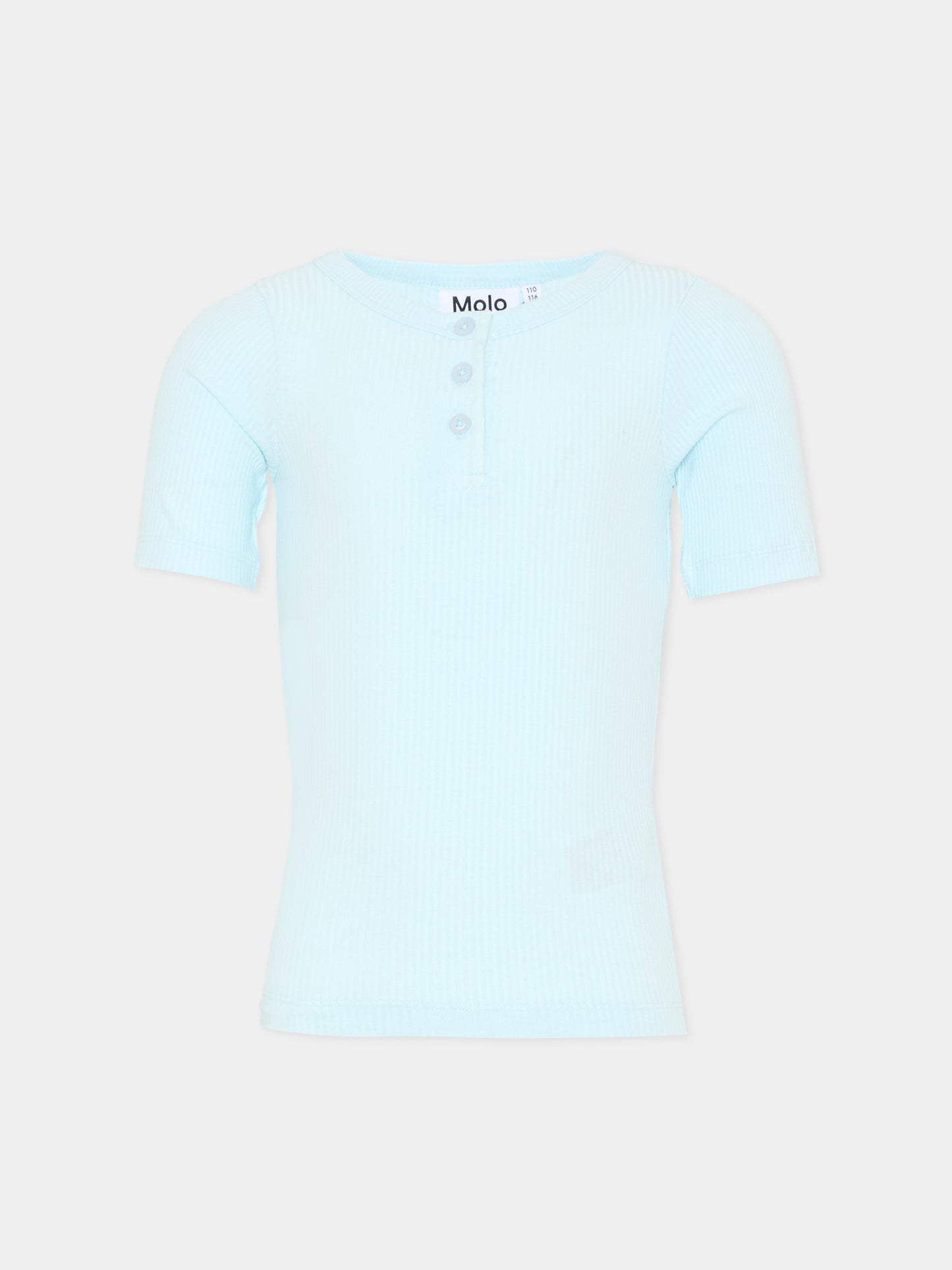 T-shirt celeste Rosey per bambina,Molo,2S26A205 5646