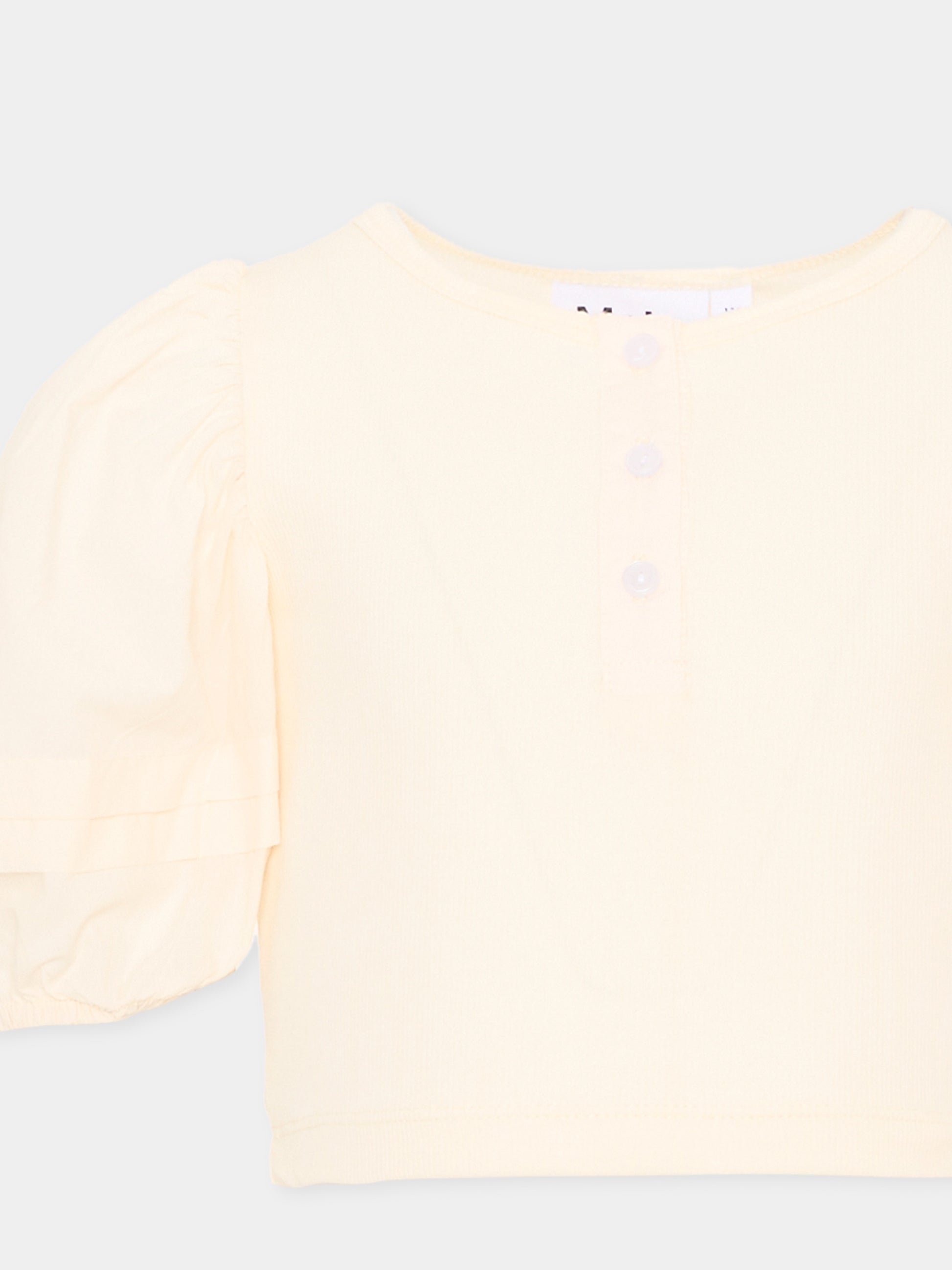 T-shirt avorio a maniche corte per bambina,Molo,2S26A220 2444