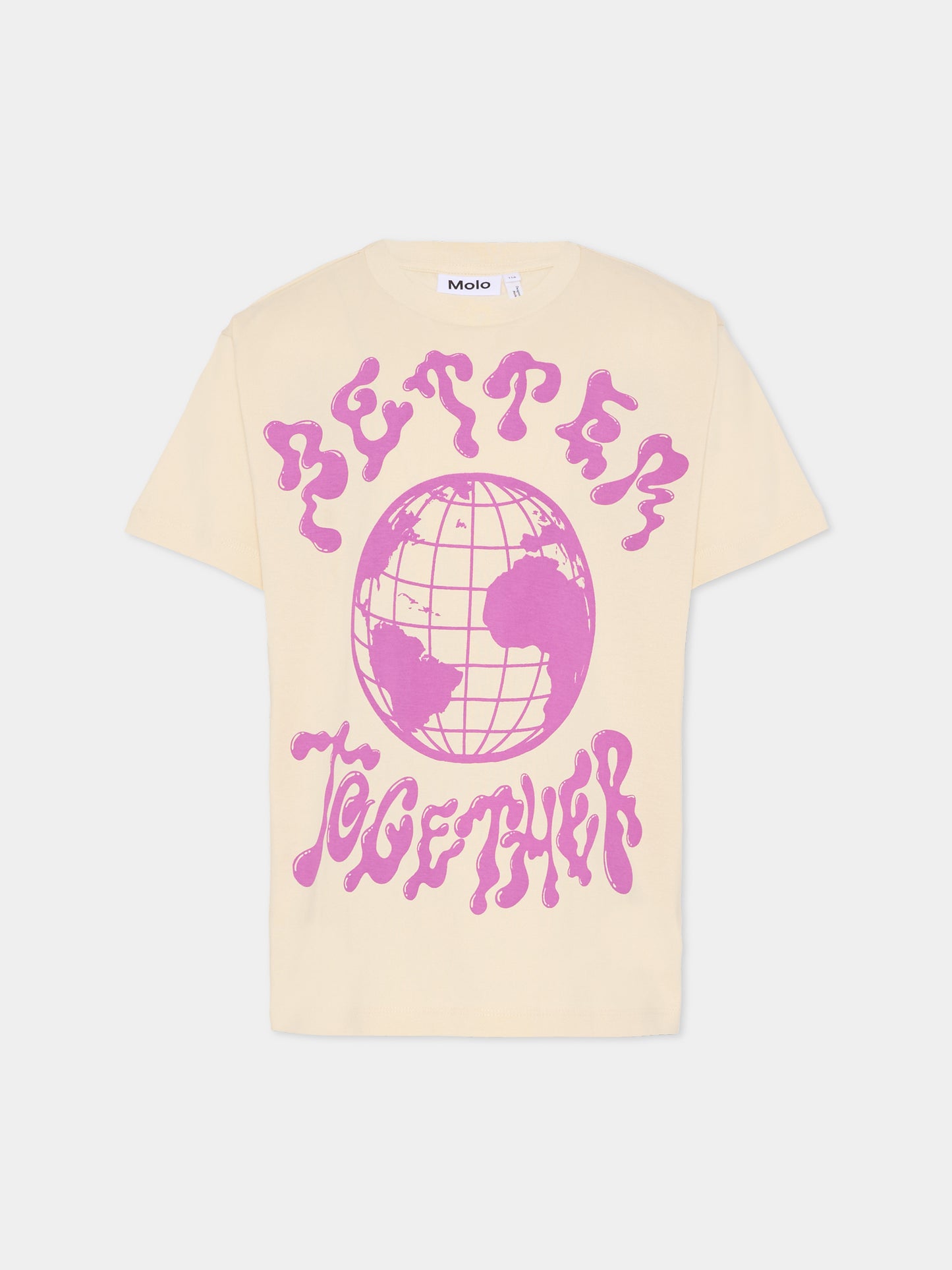 T-shirt Riley beige per bambina con terra,Molo,2S26A225 8894