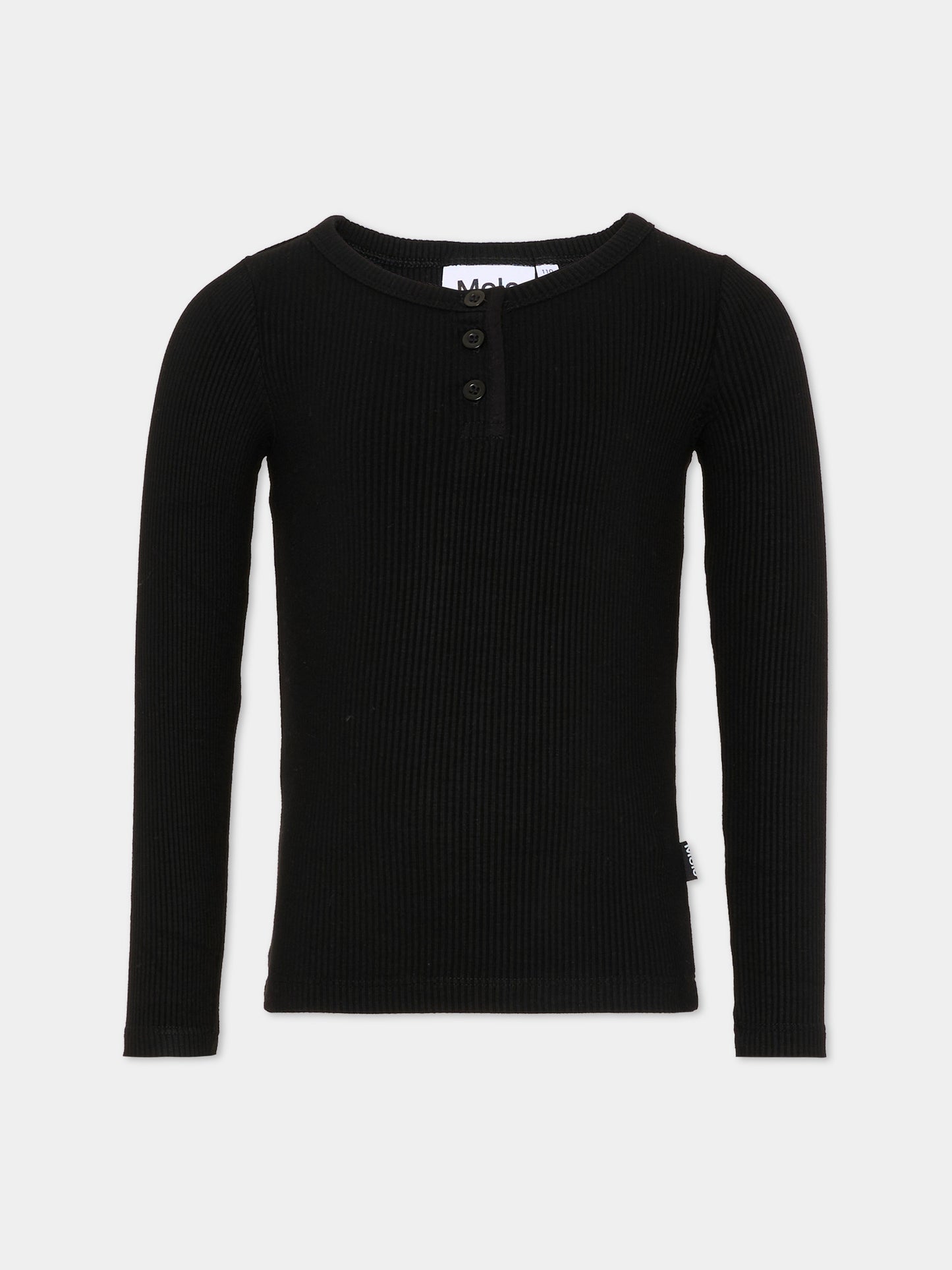 T-shirt Rubertha nera per bambina,Molo,2S26A401 0099