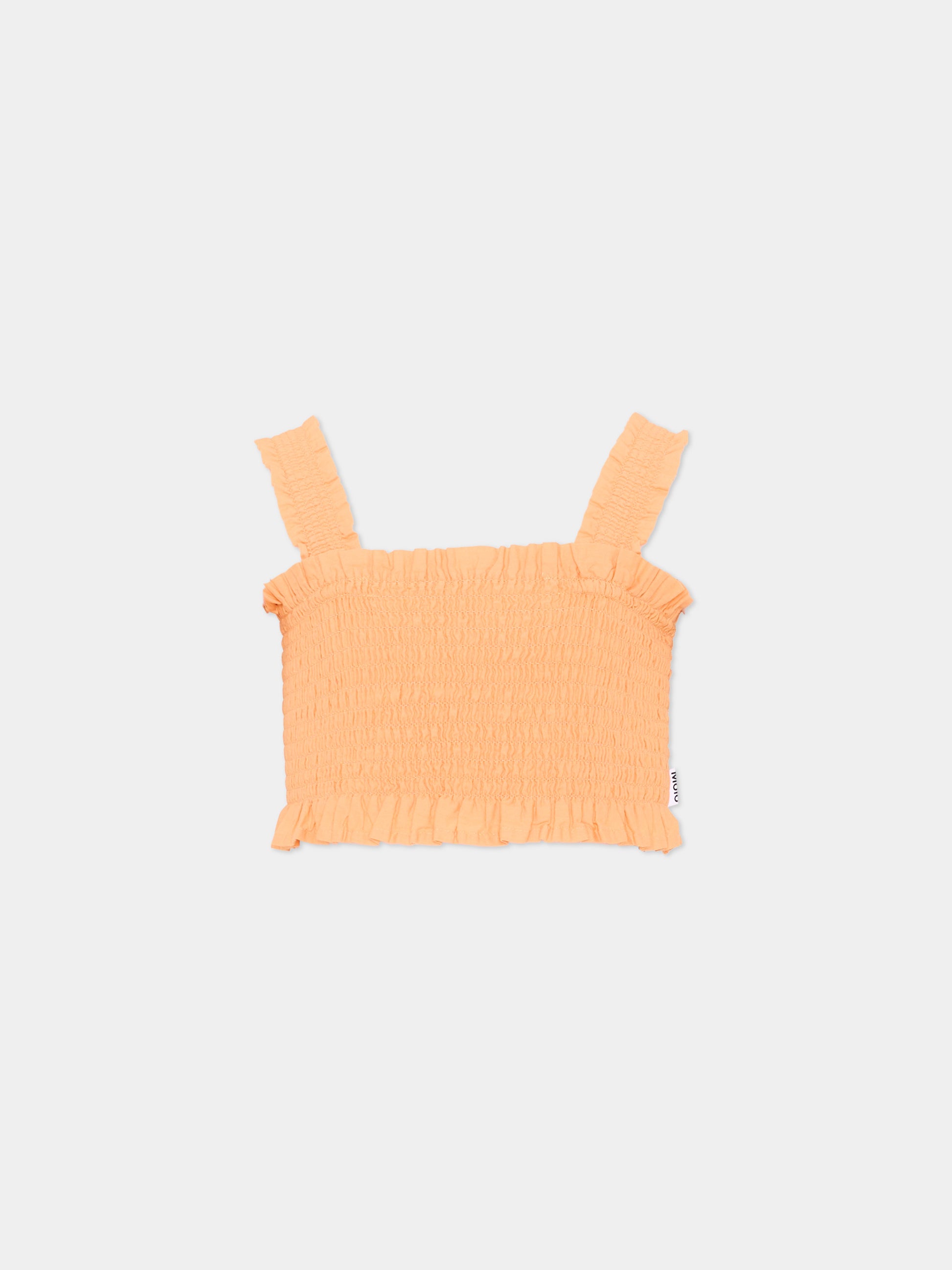 Top arancione Rolfia per bambina,Molo,2S26C401 5475