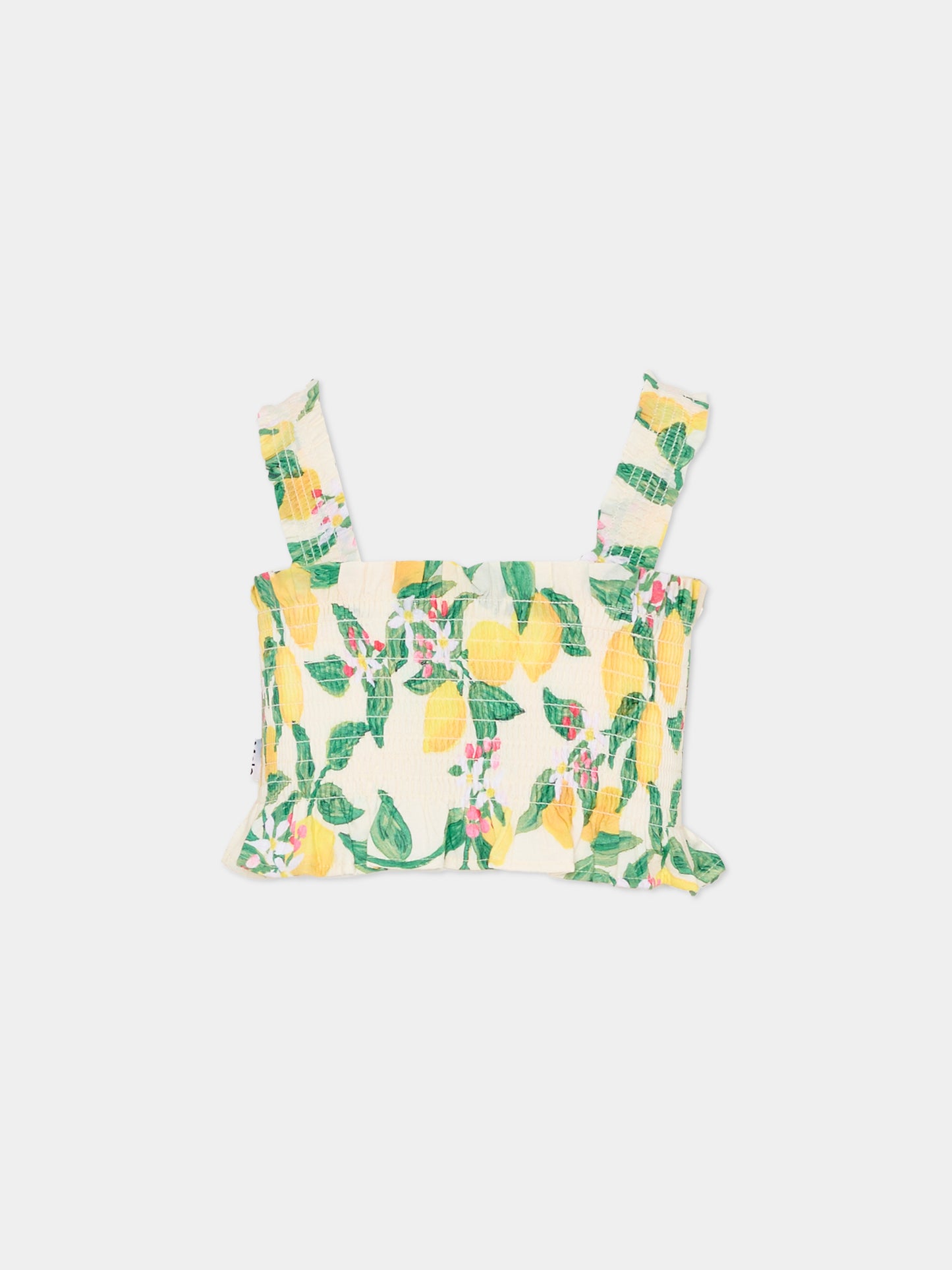 Top Rolfia multicolor per bambina con limoni,Molo,2S26C402 9505