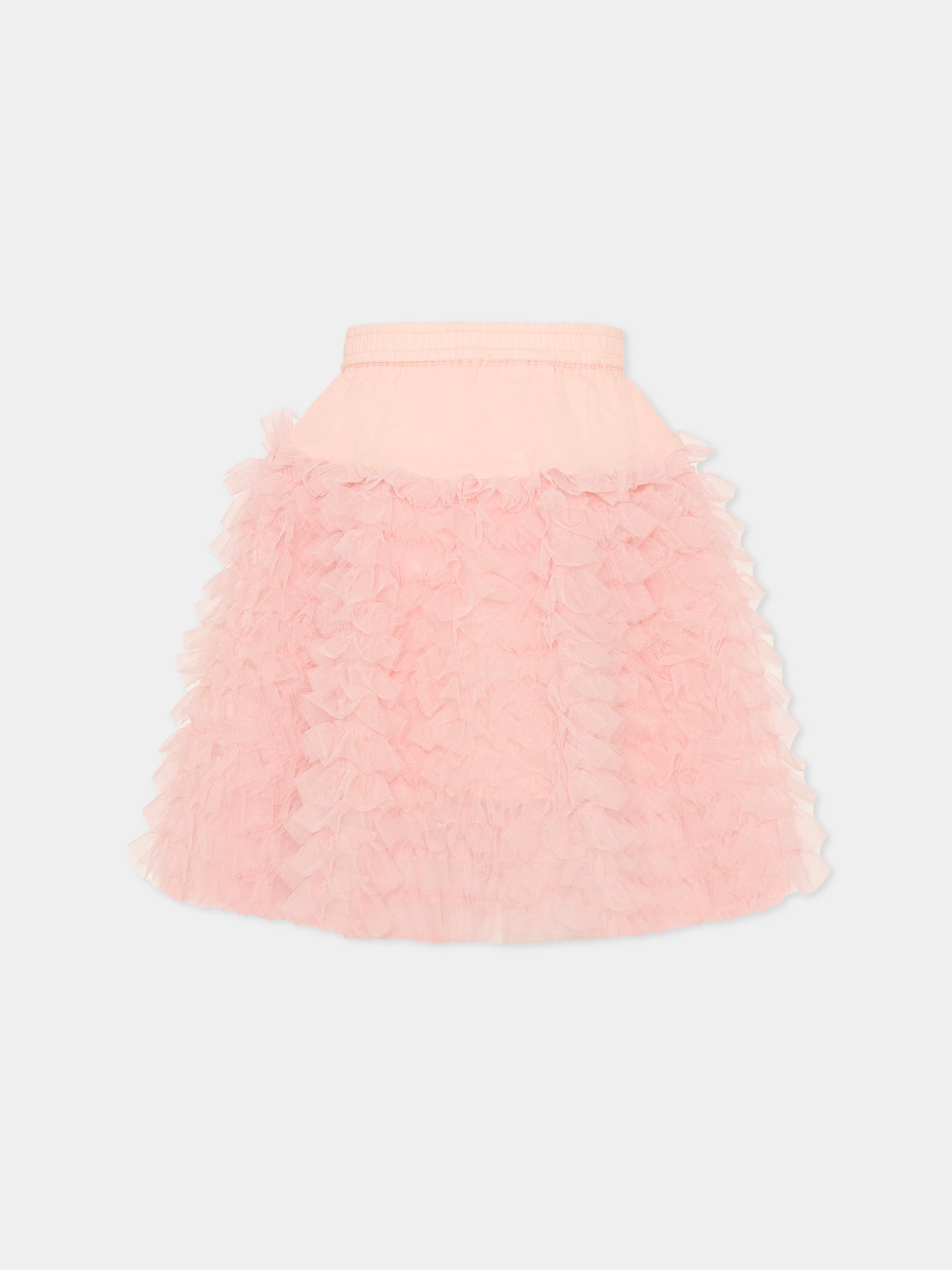 Gonna Blissus rosa per bambina con rouches,Molo,2S26D116 8058