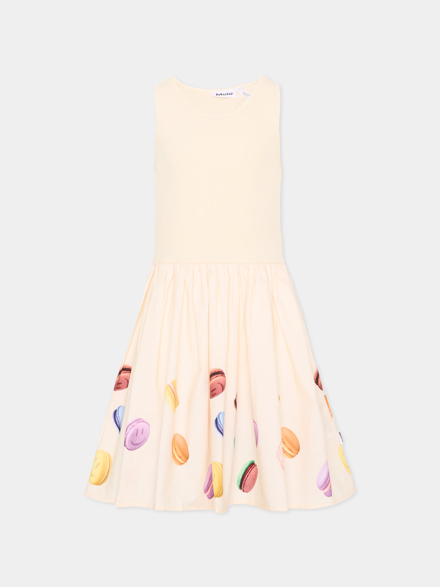 Vestito multicolor Cassandra per bambina con macarons,Molo,2S26E101 5235