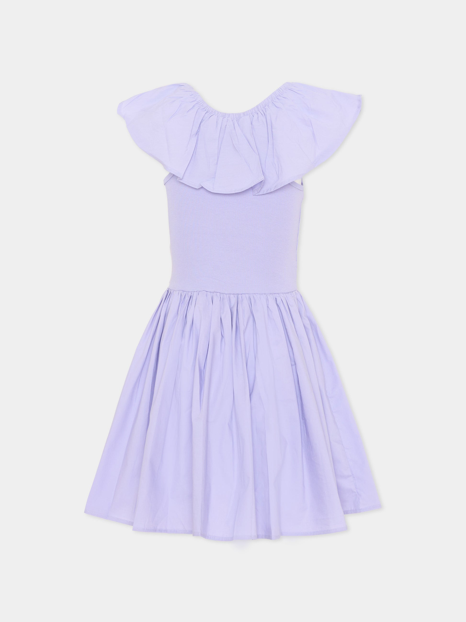 Vestito lilla Christal per bambina con volant,Molo,2S26E105 5622