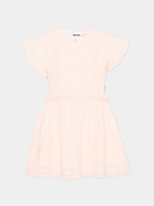 Vestito rosa Carmelia per bambina,Molo,2S26E126 5647