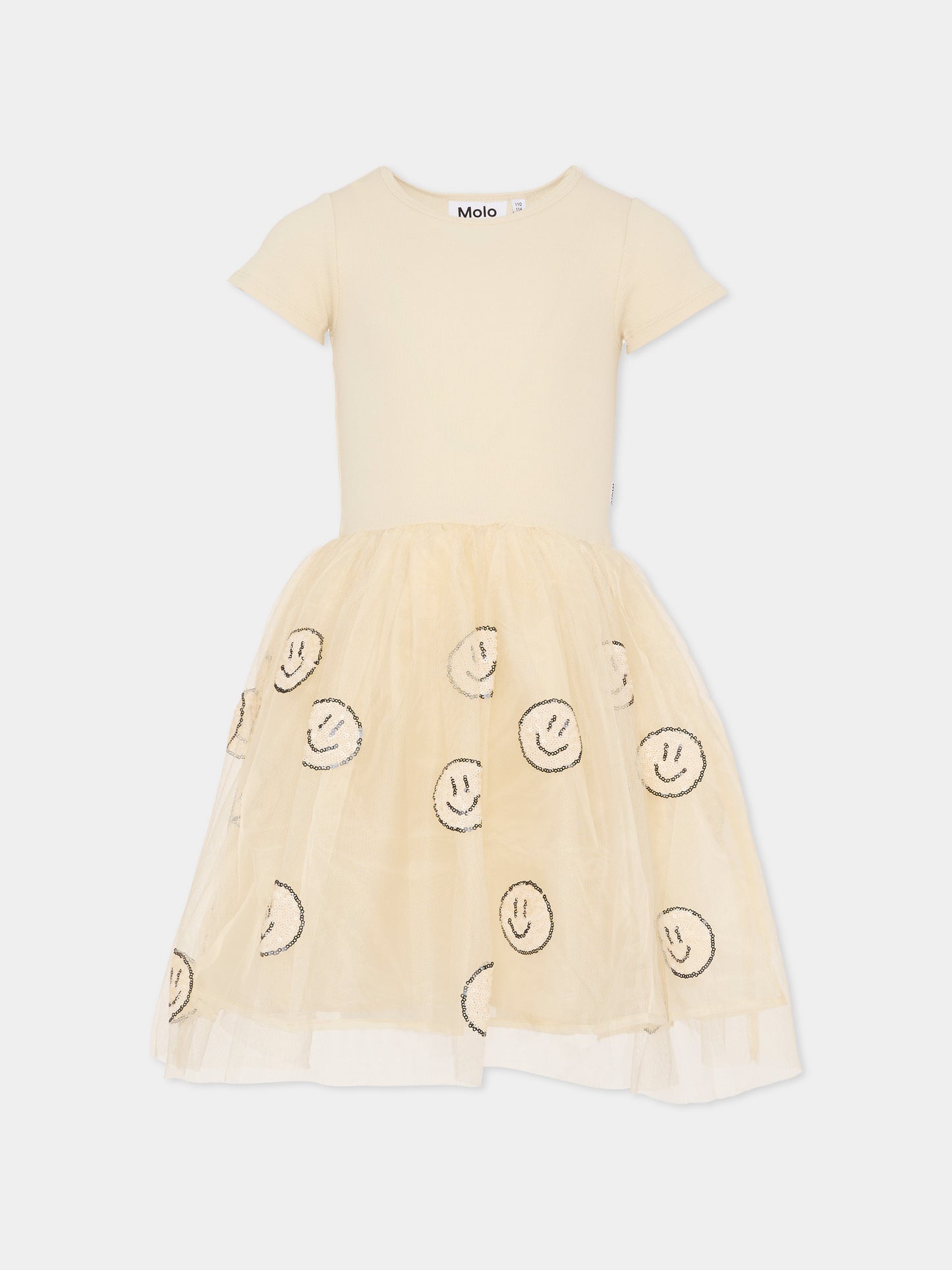 Vestito Cyrusila beige per bambina con smile,Molo,2S26E131 8894