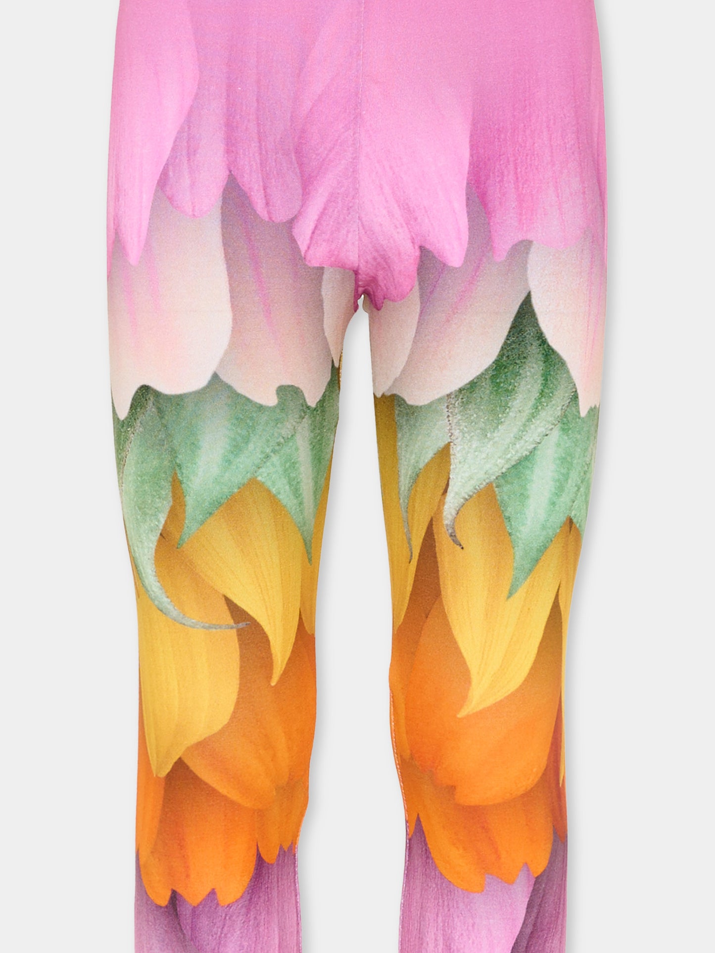 Leggings Niki multicolor per bambina con petali,Molo,2S26F202 9823
