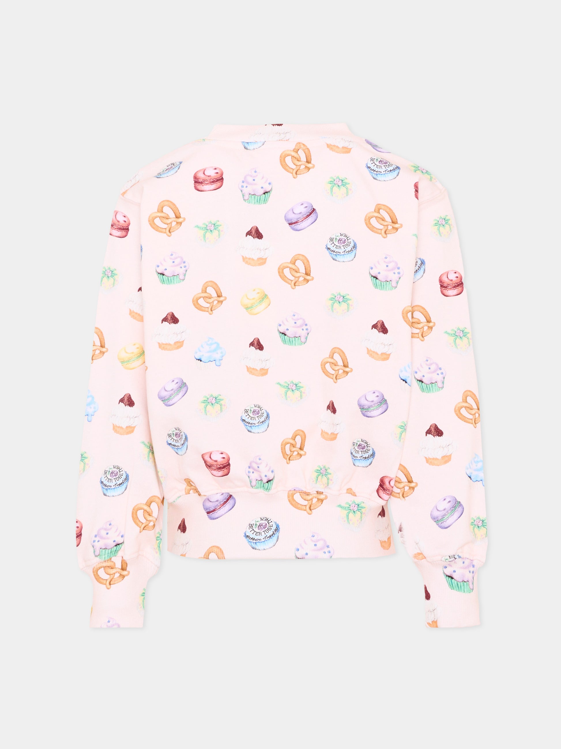 Felpa rosa Marge per bambina con stampa dolci,Molo,2S26J213 9542