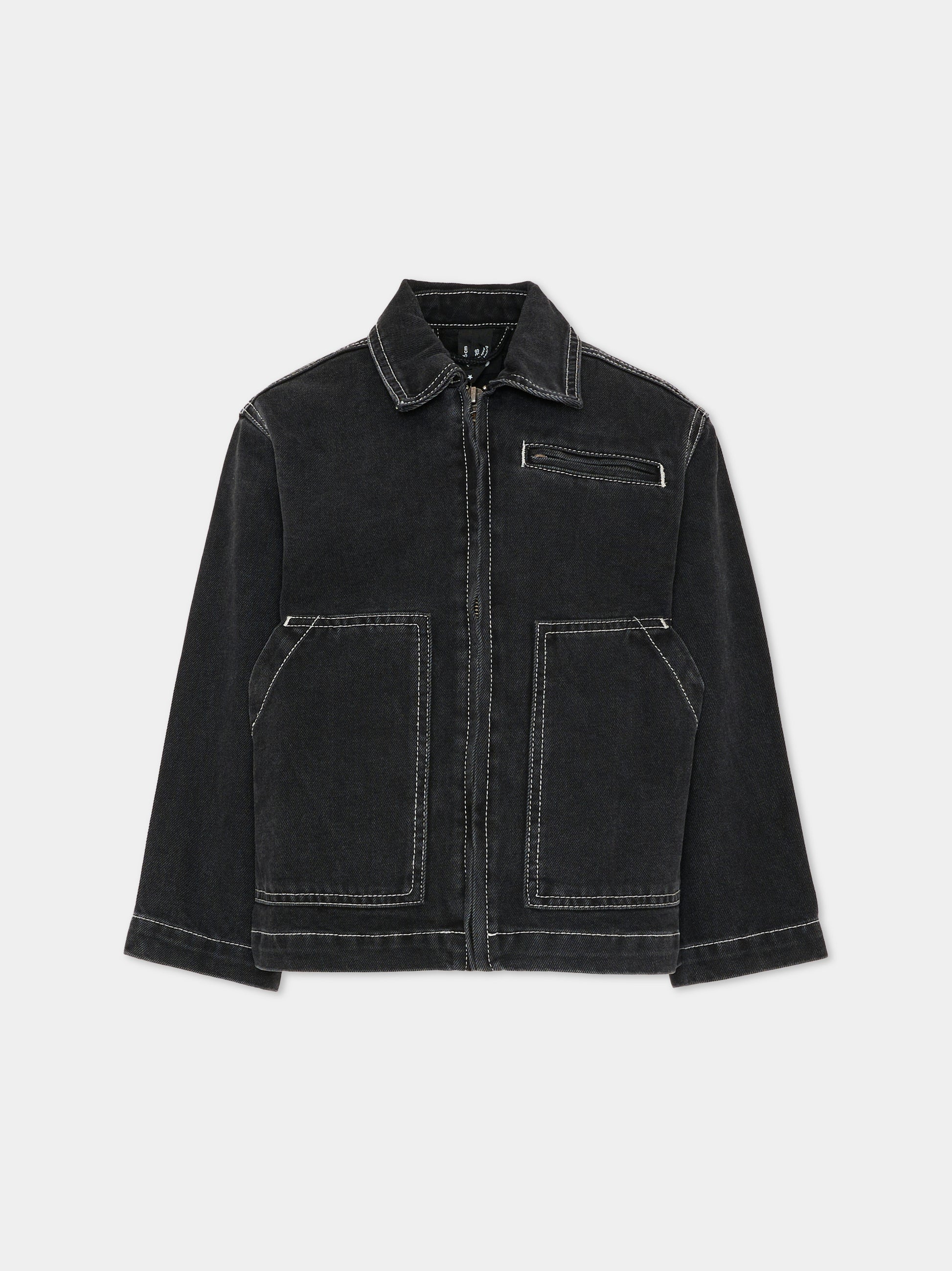 Giubbotto di jeans Hetson nero per bambini con simbolo della pace,Molo,5S26M307 1866