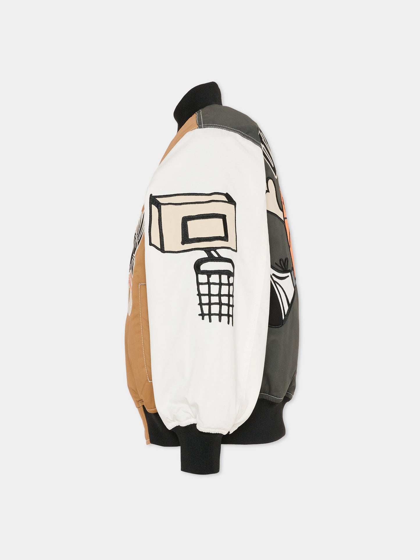 Bomber Hedley multicolor per bambino con mascott del basket,Molo,5S26M402 9864