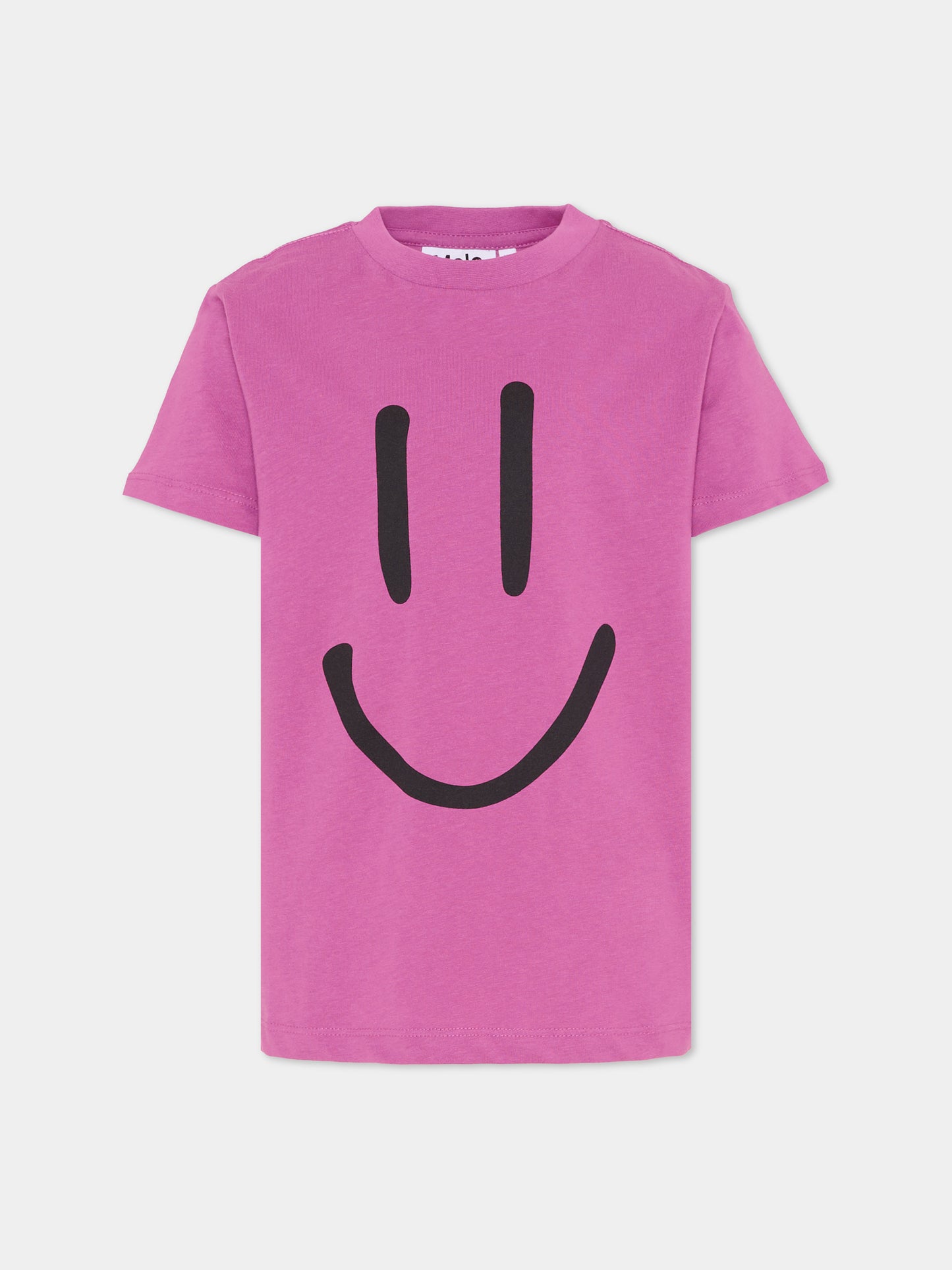 T-shirt Roxo viola per bambina con smile,Molo,6S26A201 5627